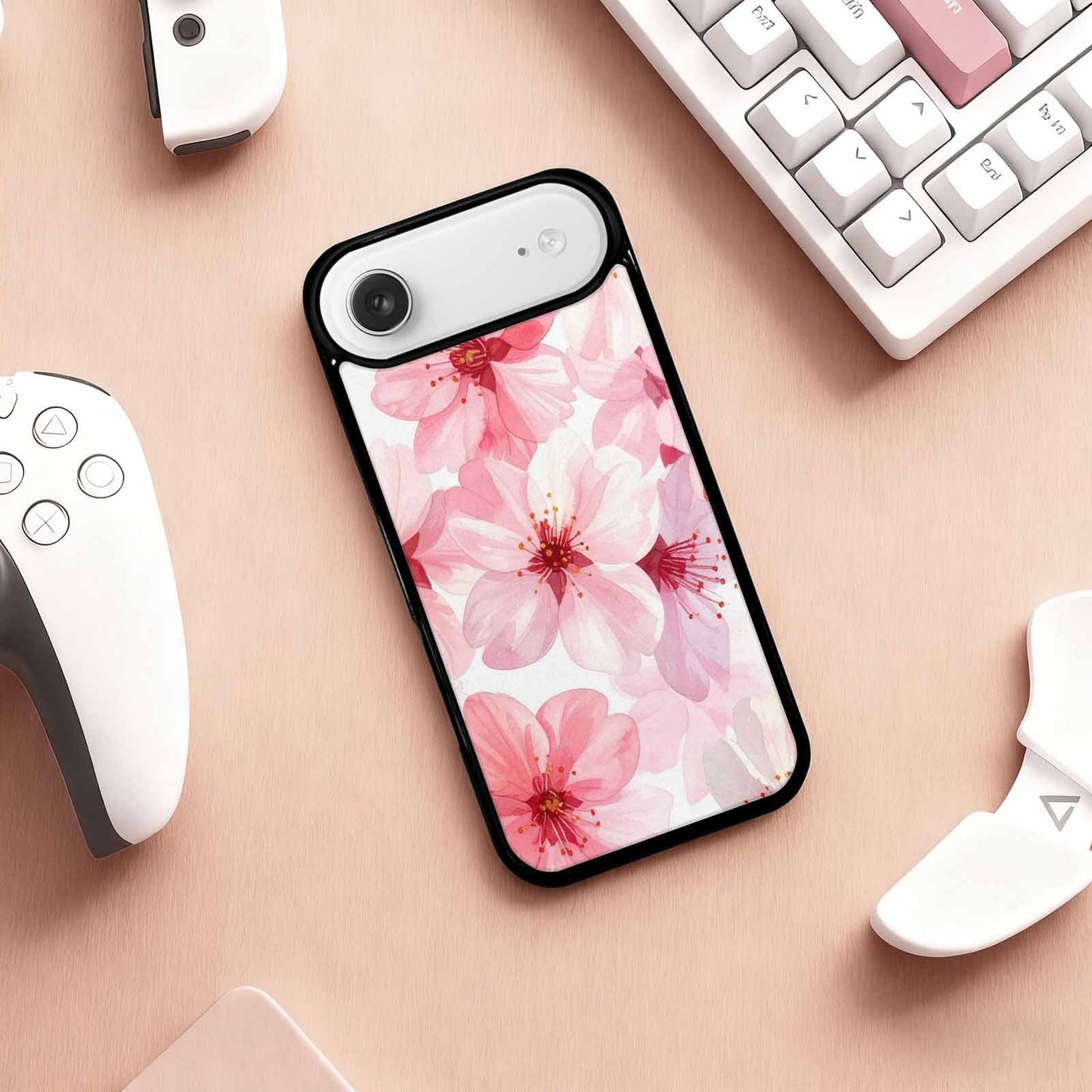 iPhone 17 Air Case — Japanese Cherry Blossom Pattern, Floral, Custom Art Phone Cover