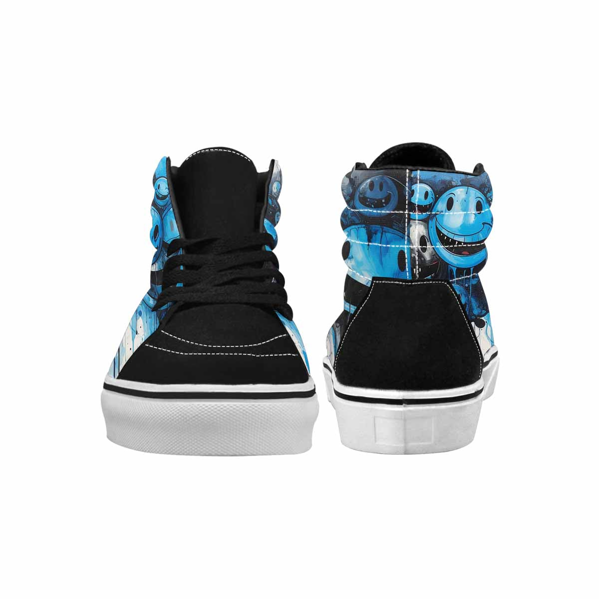 MEN'S Melting Moon Smiley High Top Canvas Y2K Shoes