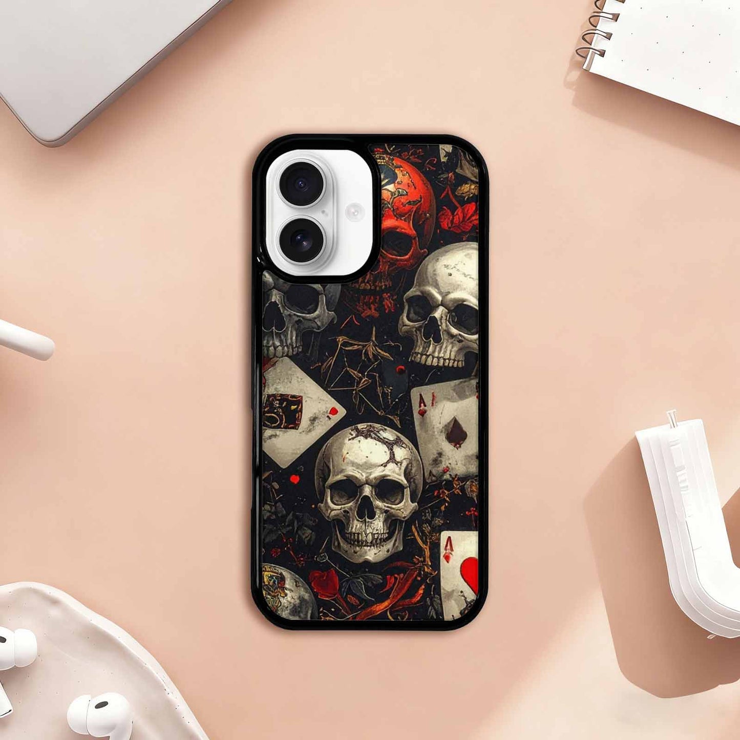 iPhone 17 Case — Skull Dark Art Gothic Print Gothic, Custom Art Phone Cover