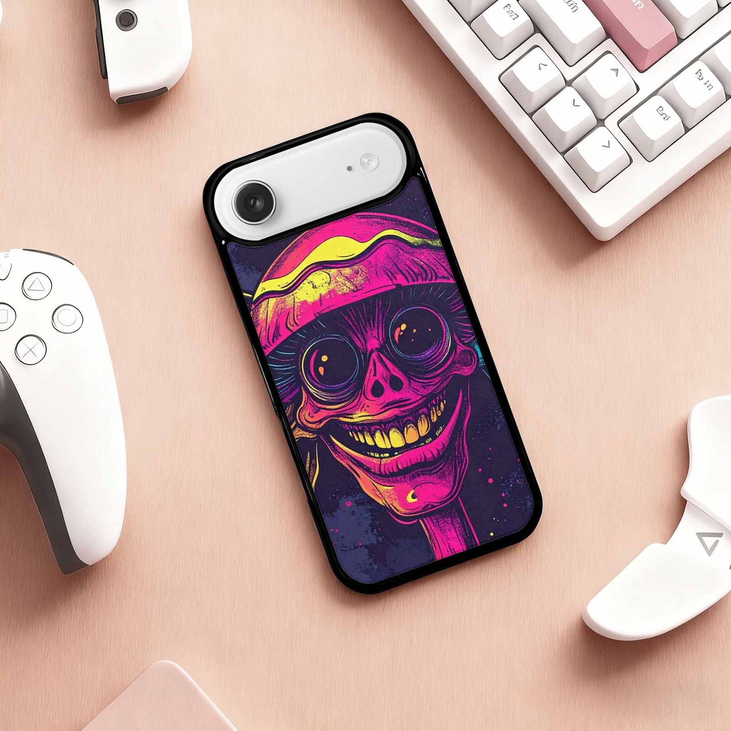 iPhone 17 Air Case — Retro Mushroom Cartoon Art Pattern Retro, Unique Phone Case Design