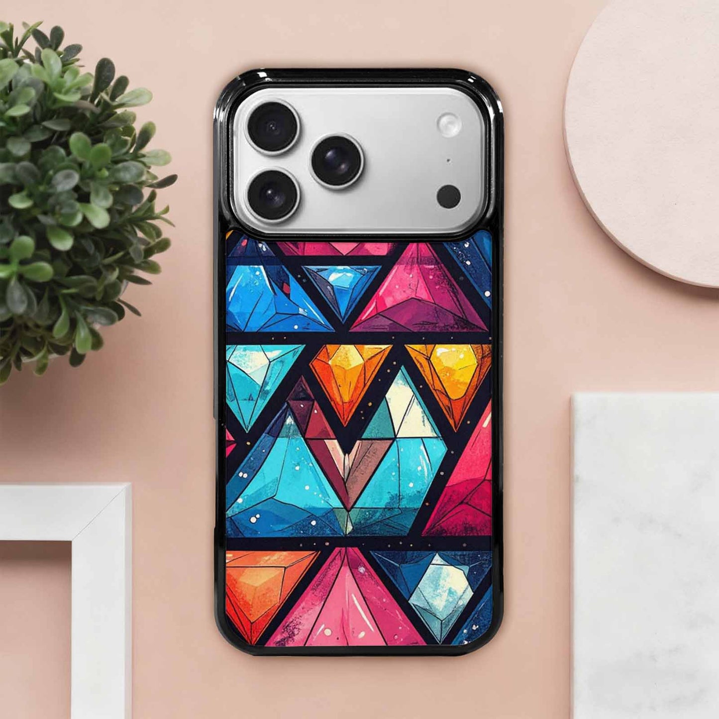 iPhone 17 Pro Max Case — Vintage Summer Diamond Retro Vintage, Unique Phone Case Design