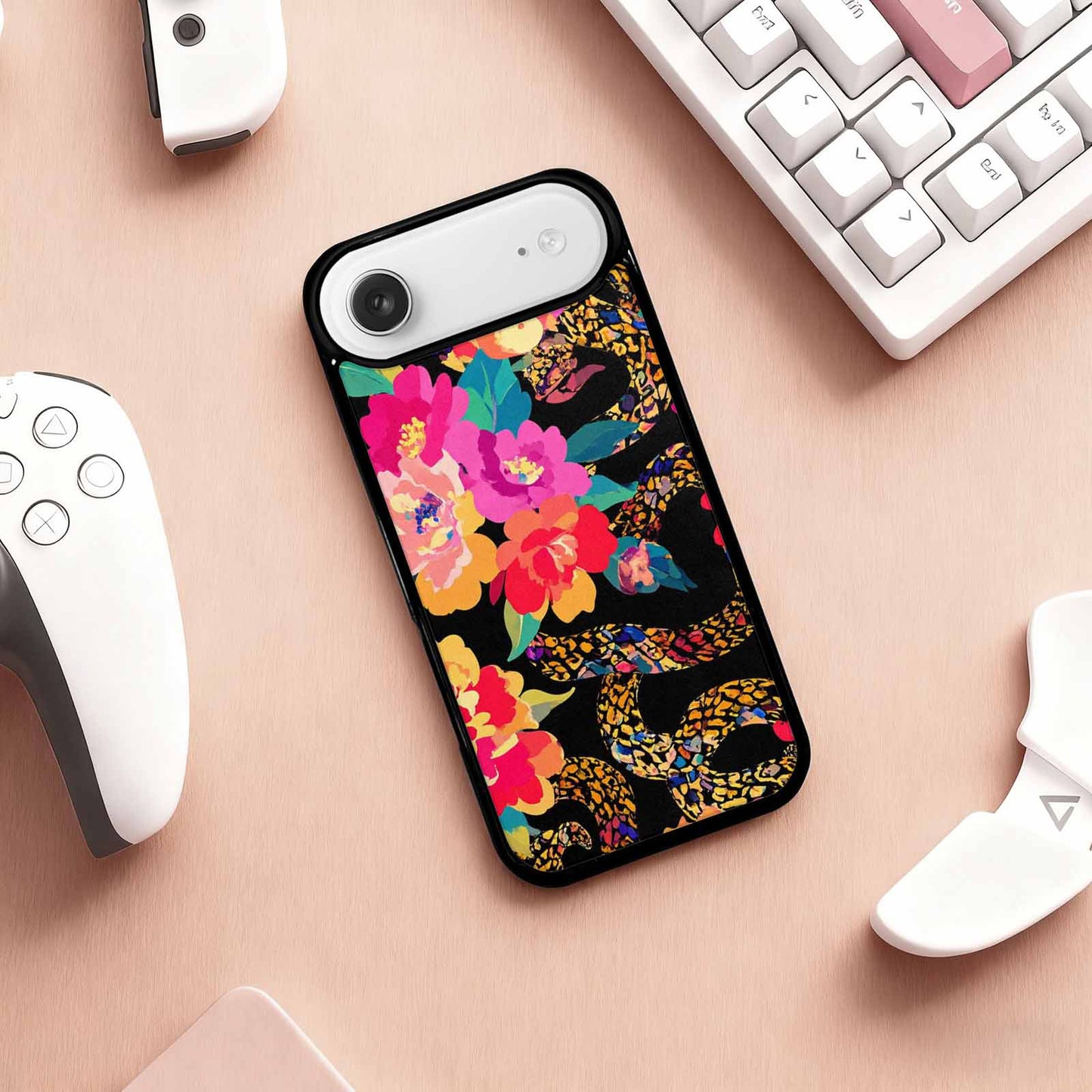 iPhone 17 Air Case — Snakes Print Floral Seamless Pattern Floral, Personalized Phone Case