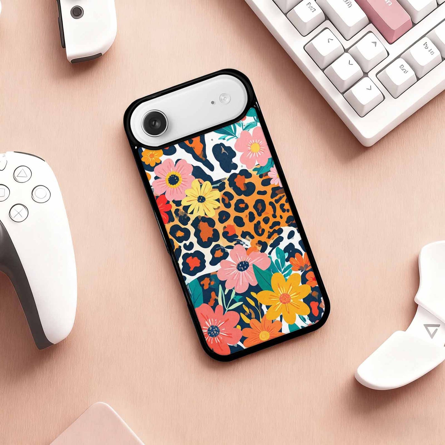 iPhone 17 Air Case — Leopard Print Floral Seamless Pattern Animal, Personalized Phone Case