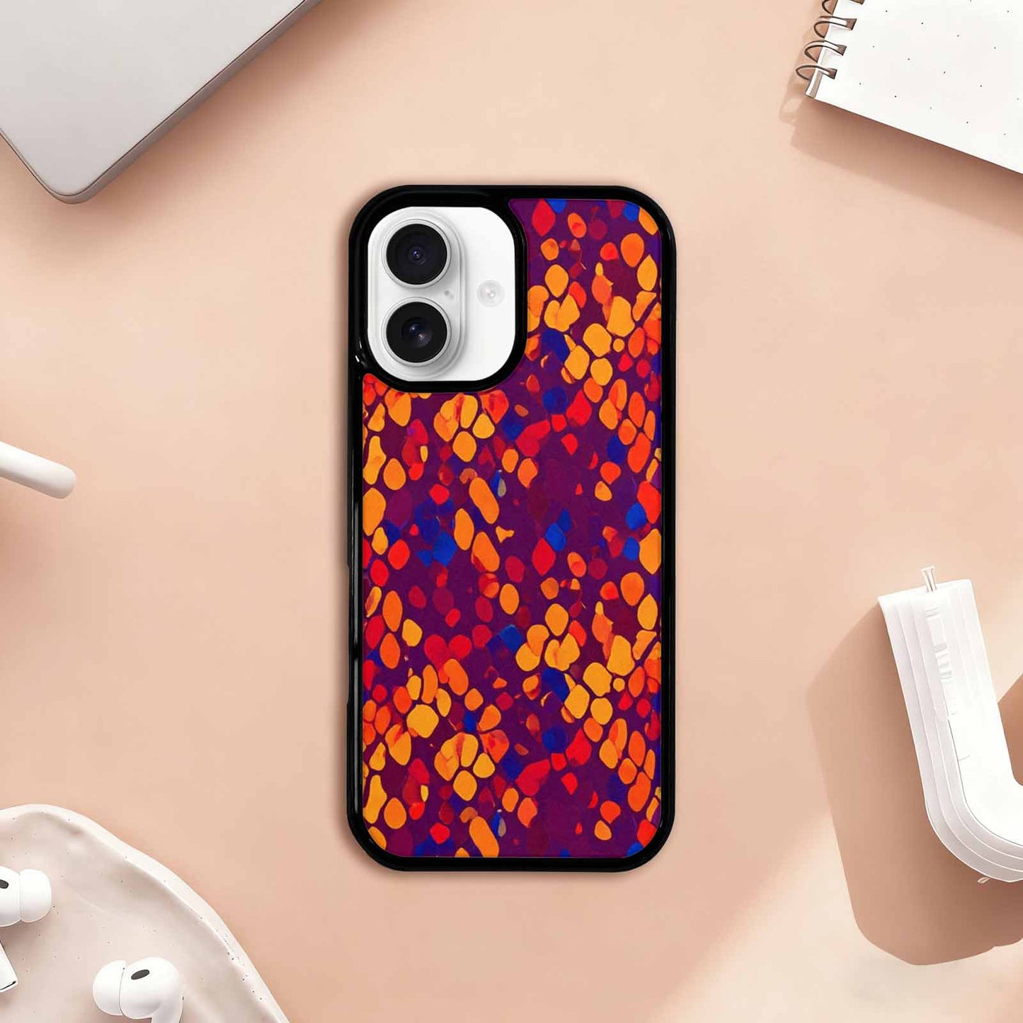 iPhone 17 Case — Snake Print Dark Seamless Animal Print, Personalized Phone Case