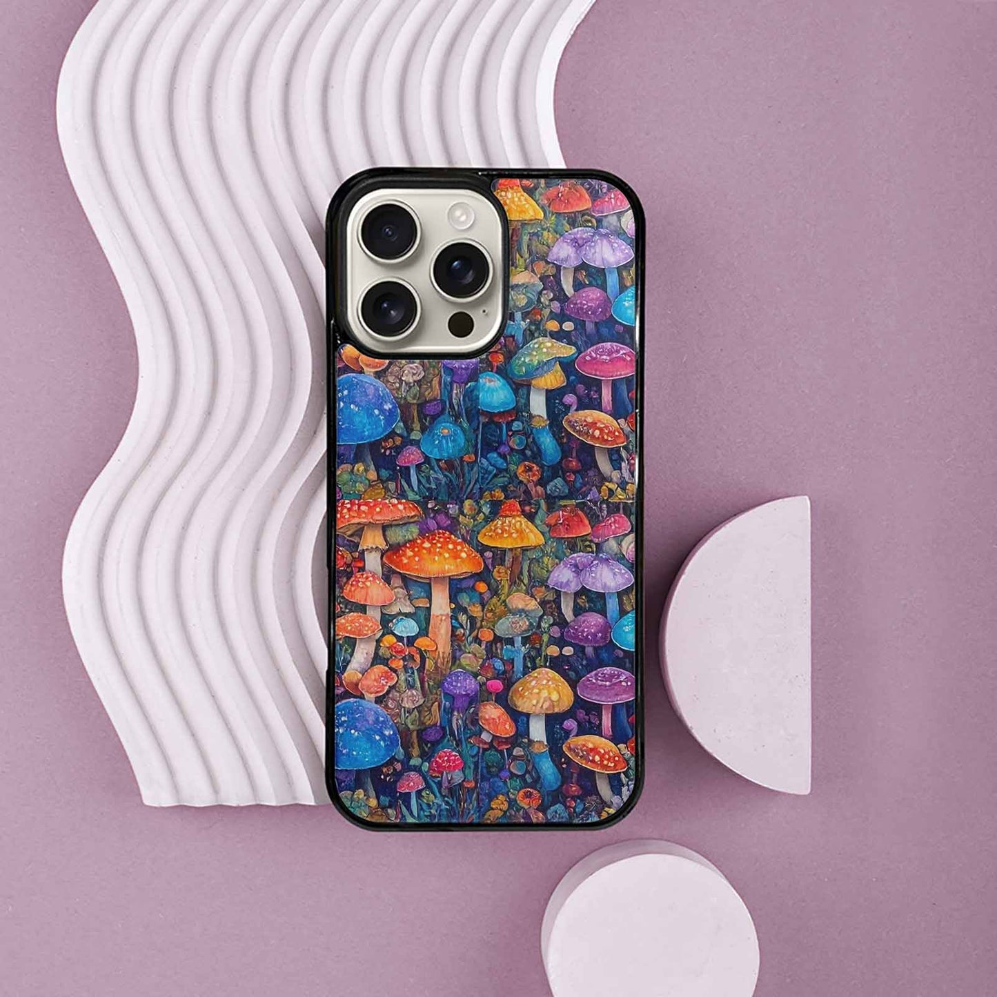 iPhone 16 Pro Max Case — Mushrooms General Mushrooms Pa, Custom Art Phone Cover