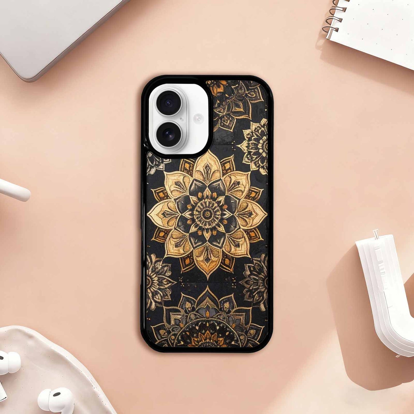 iPhone 17 Case — Small Mandala Pattern, Randomly Floral, Personalized Phone Case