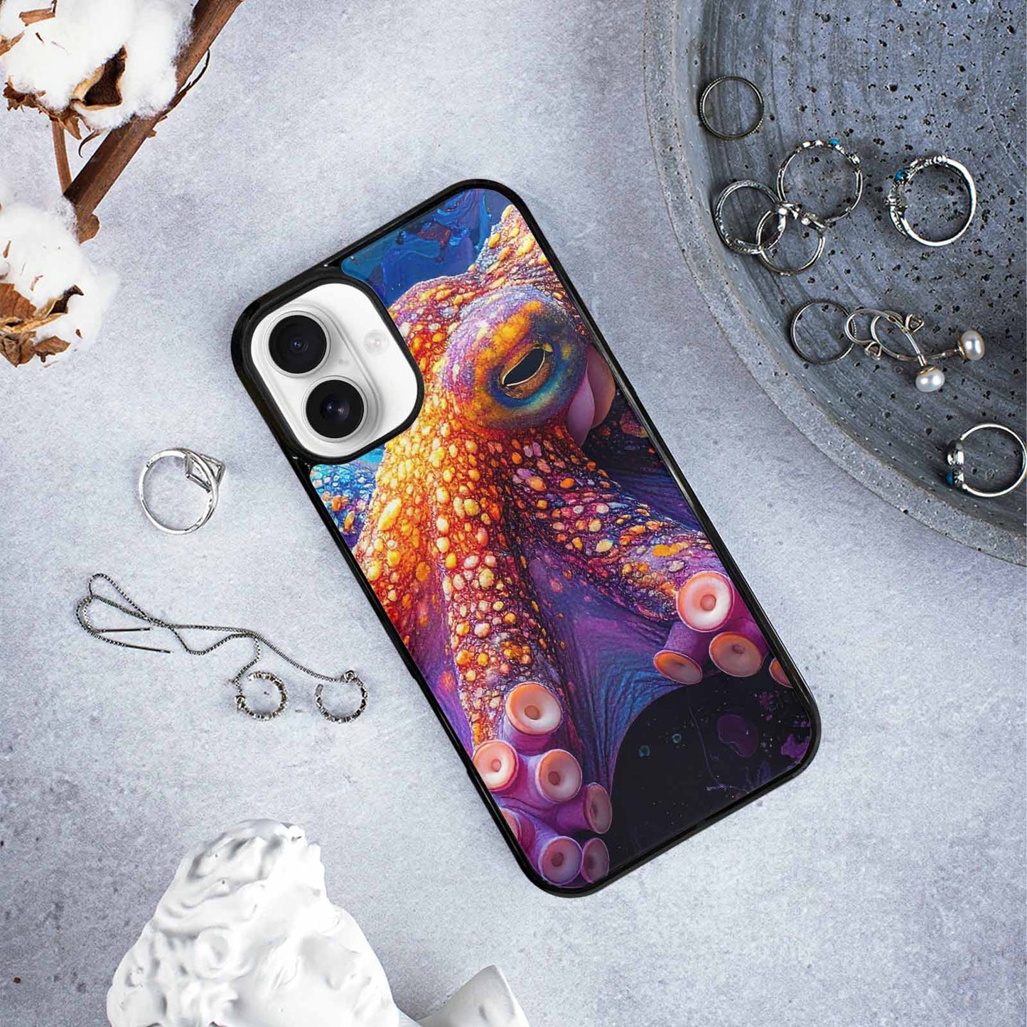 iPhone 16 Plus Case — Octopus Tentacle Octopus Tentacle Pattern Hundreds, Custom Designed Case Cover