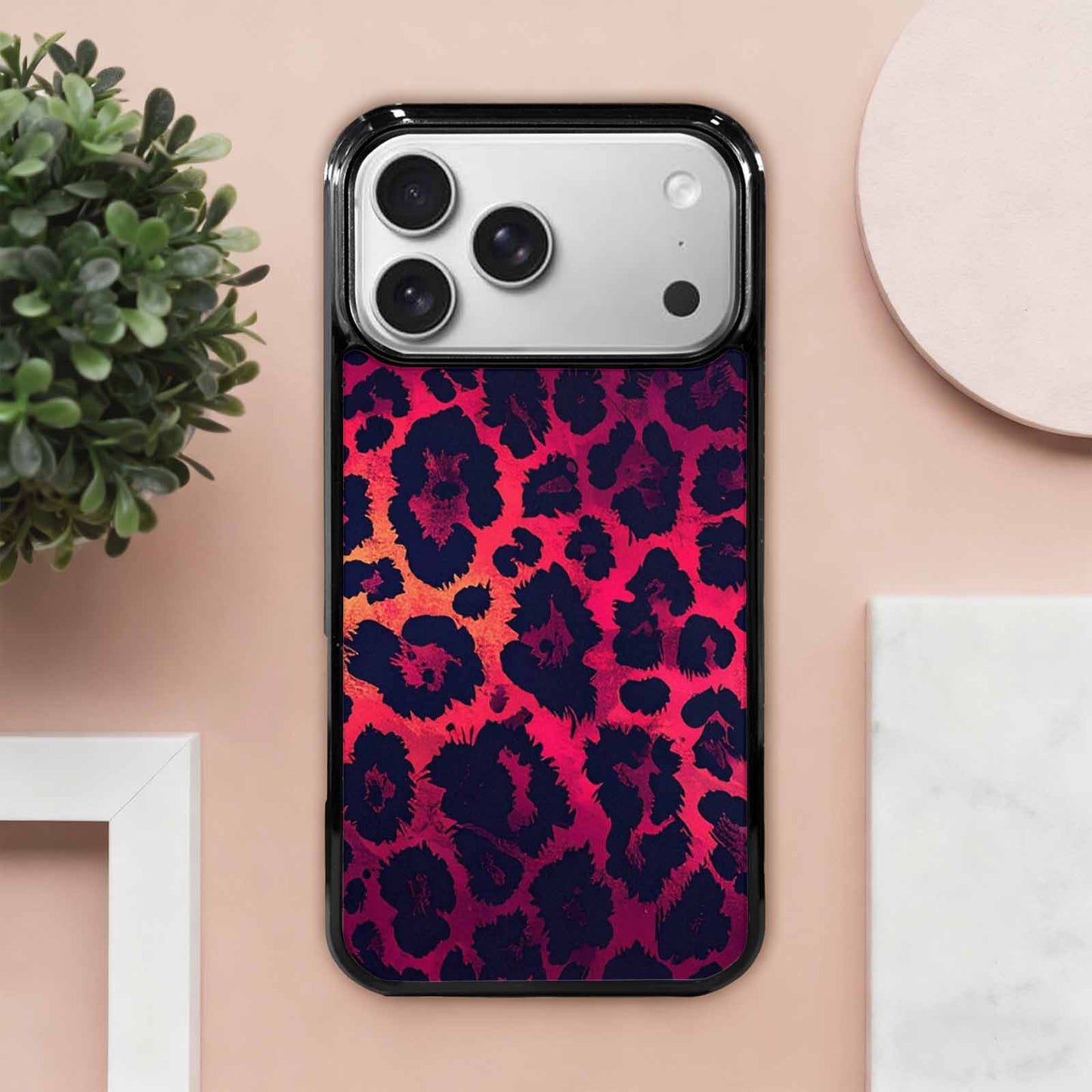 iPhone 17 Pro Max Case — Leopard Print Dark Seamless Animal Print, Original Design Phone Case