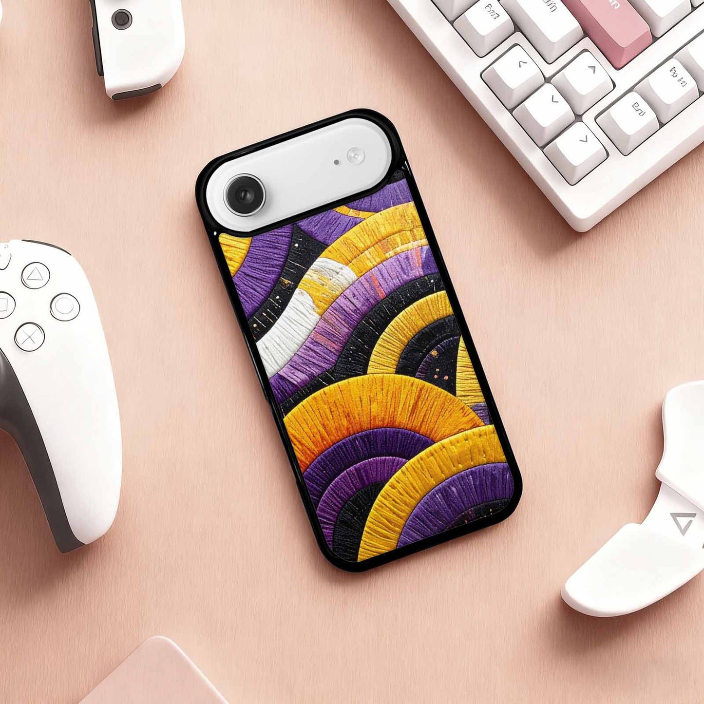 iPhone 17 Air Case — Vivid Camo Nonbinary Pride Camo, Custom Print Case Cover