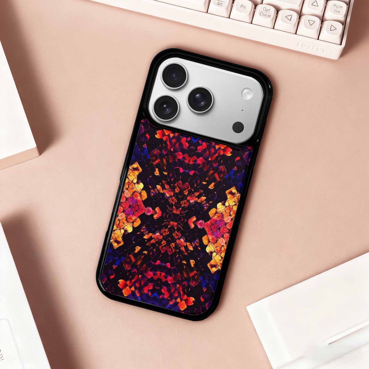 iPhone 17 Pro Case — Snake Print Dark Seamless Pattern Animal, Original Design Phone Case