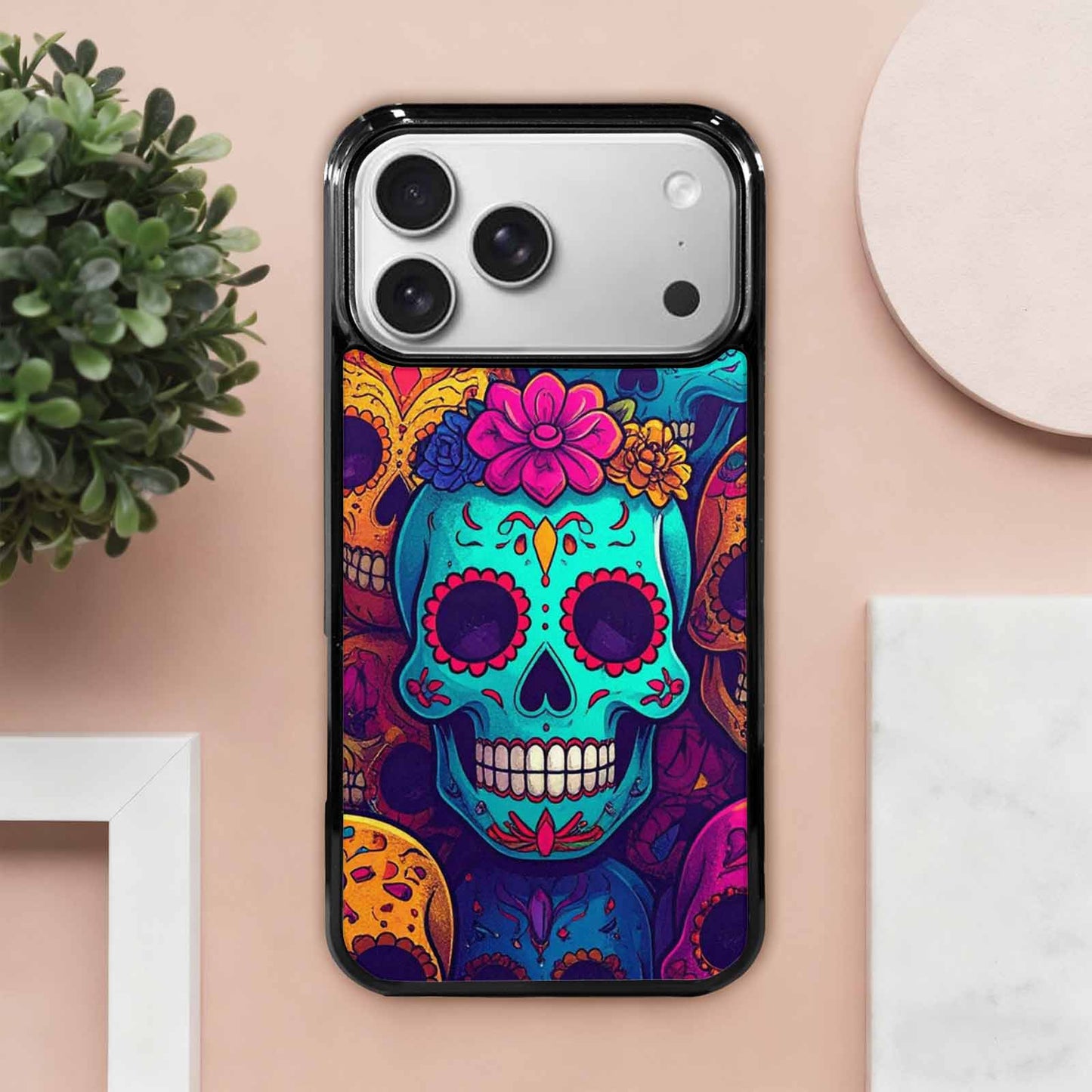 iPhone 17 Pro Max Case — Skull Dark Art Gothic Print Gothic, Custom Made Phone Cover