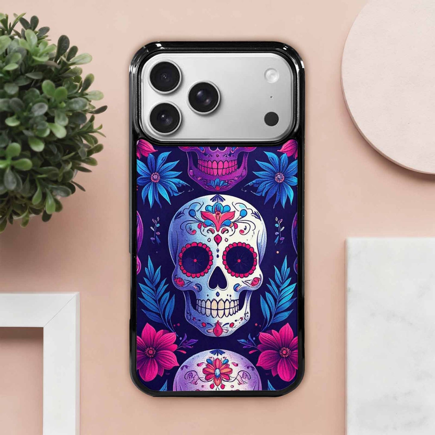 iPhone 17 Pro Max Case — Skull Dark Art Gothic Print Gothic, Customized Protective Case