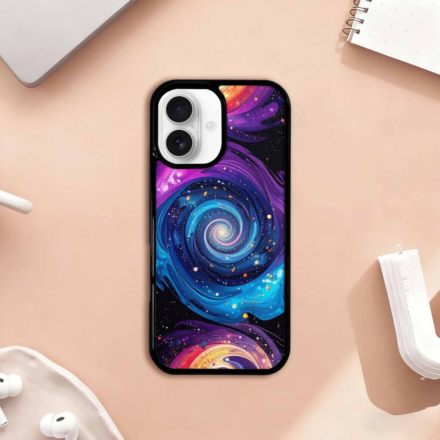 iPhone 17 Case — Rose Galaxy Art Seamless Galaxy Space, Custom Designed Case Cover