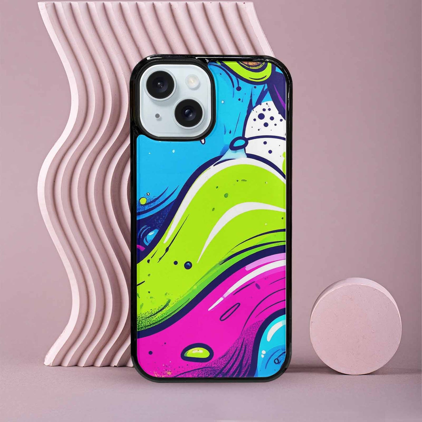 iPhone 15 Case — Acid Wash Cartoon Custom Personalized Phone, Custom Made Phone Cover