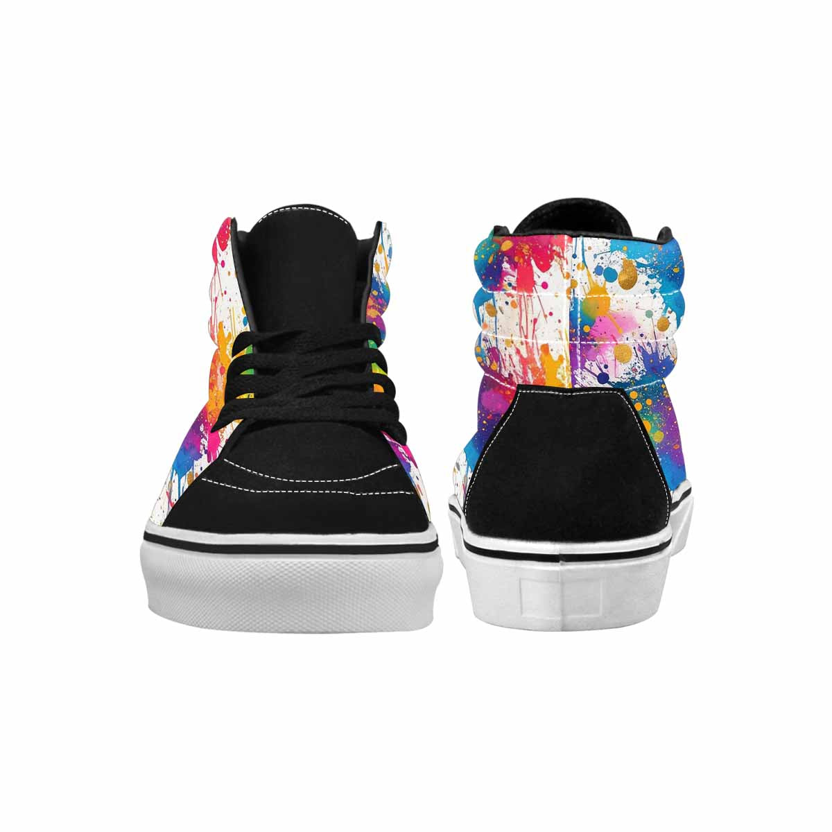 WOMEN'S Paint Splatter High Top Canvas Y2K Sneakers