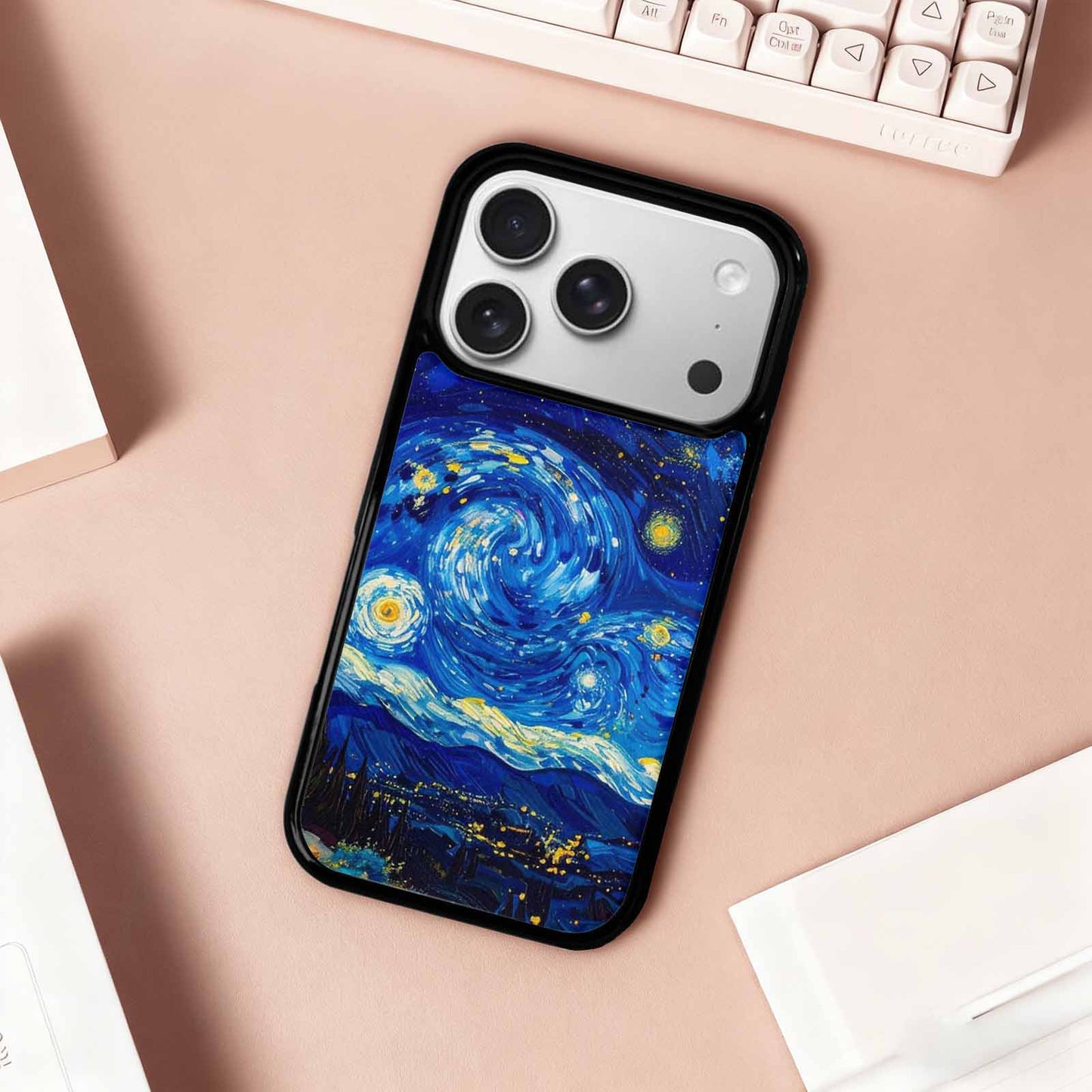 iPhone 17 Pro Case — Starry Night Van Gogh Paint Galaxy, Customized Protective Case