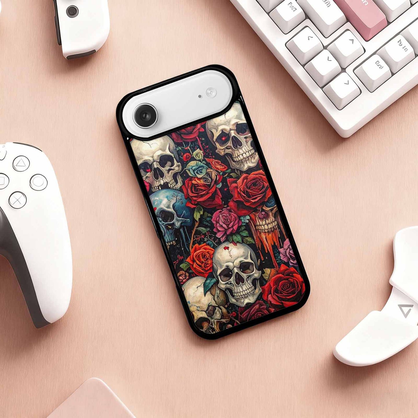 iPhone 17 Air Case — Skulls And Rosesmelting Skulls A Gothic, Original Design Phone Case