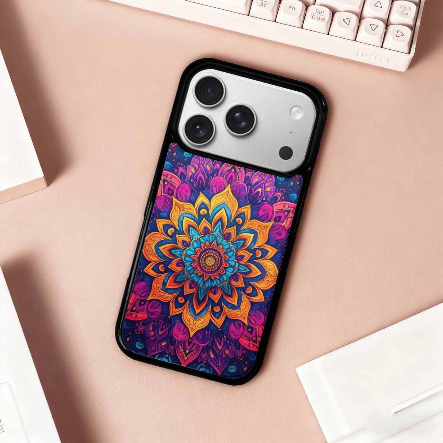 iPhone 17 Pro Case — Tie Dye Mandala Tie Dye, Custom Designed Case Cover