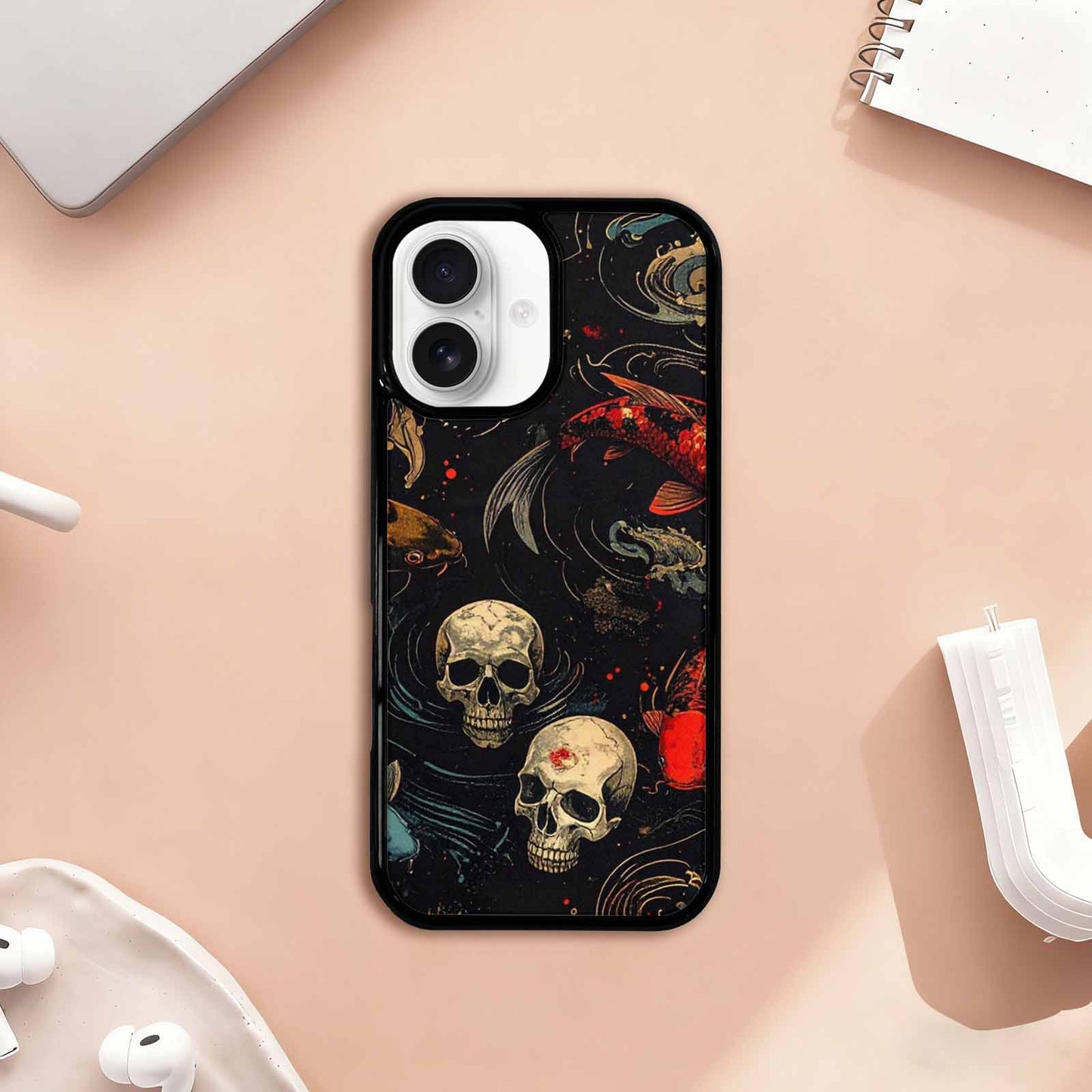 iPhone 17 Case — Skull Dark Art Gothic Print Gothic, Unique Phone Case Design