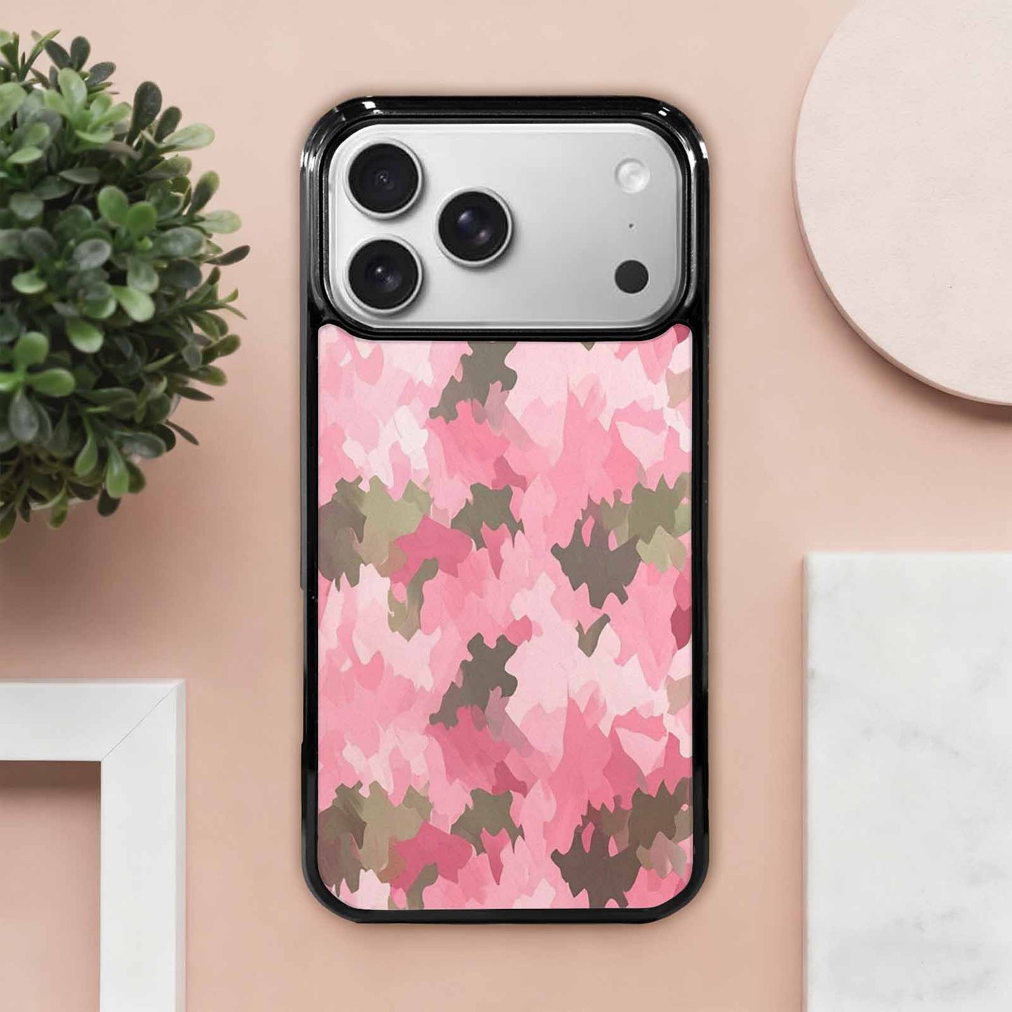iPhone 17 Pro Max Case — Small Military Camouflage Blotch Camo, Custom Phone Case