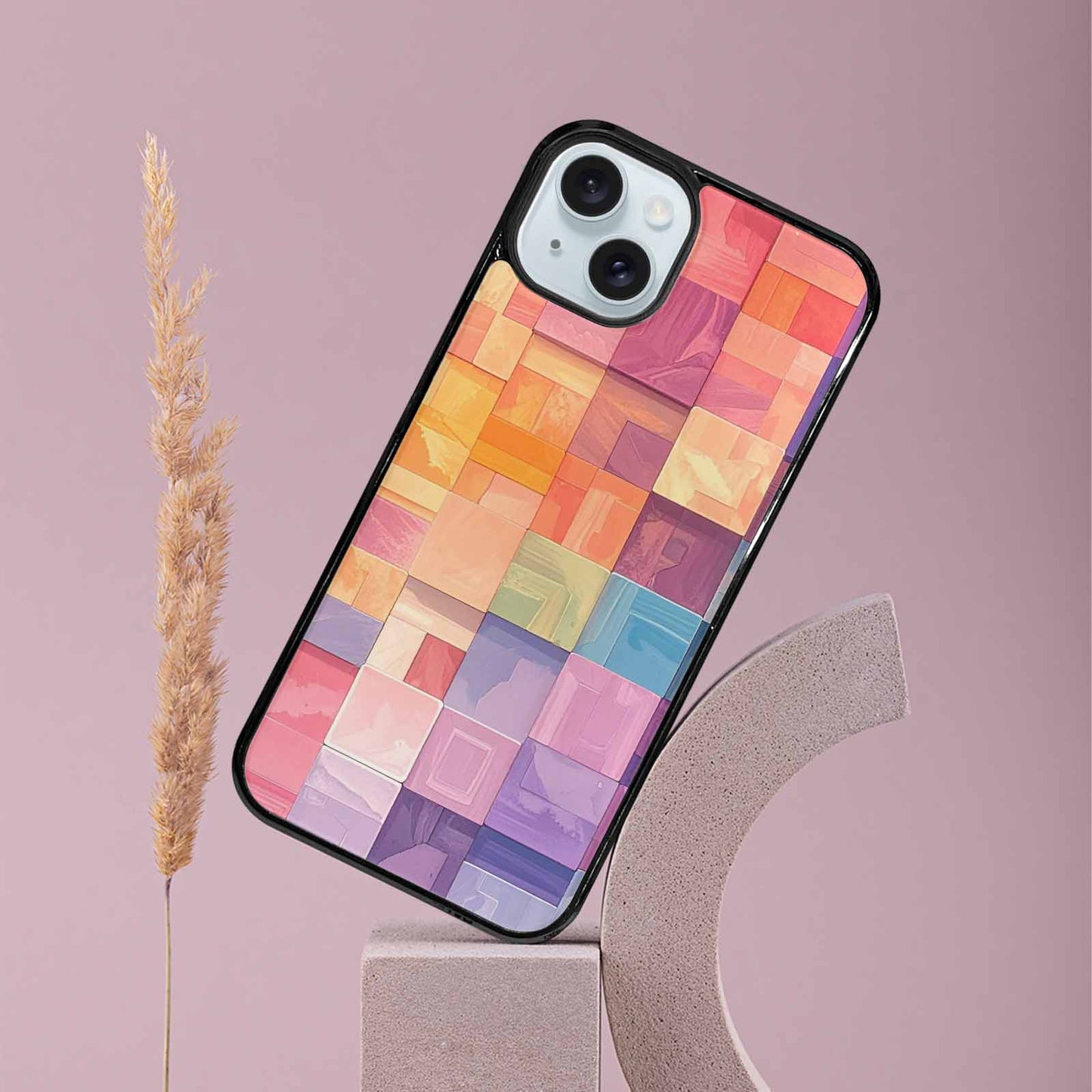 iPhone 15 Plus Case — Color Gradient Fade Pattern Hundreds Of, Custom Printed Phone Case