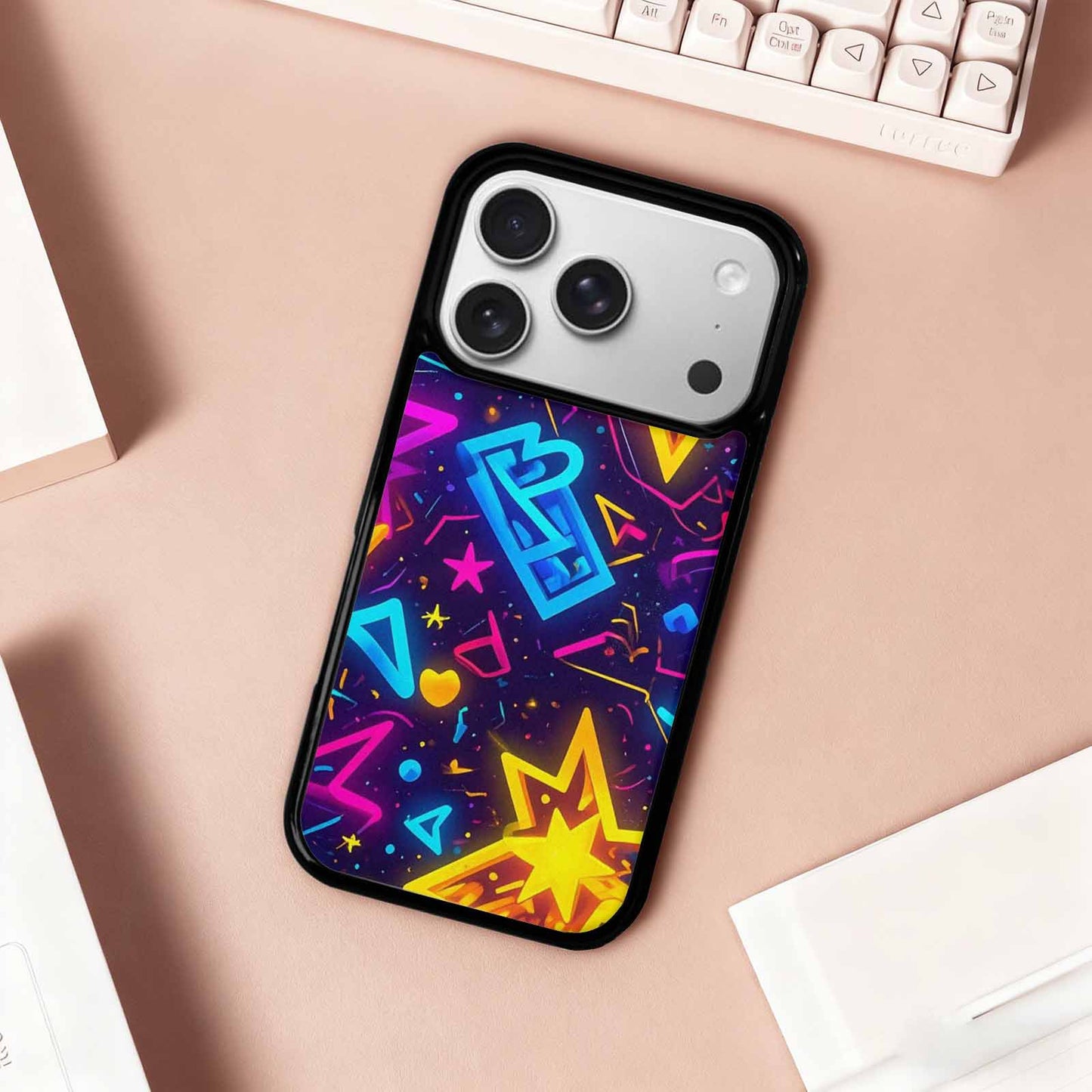 iPhone 17 Pro Case — Retro Motif Retro Motifs Pattern Retro, Personalized Phone Case