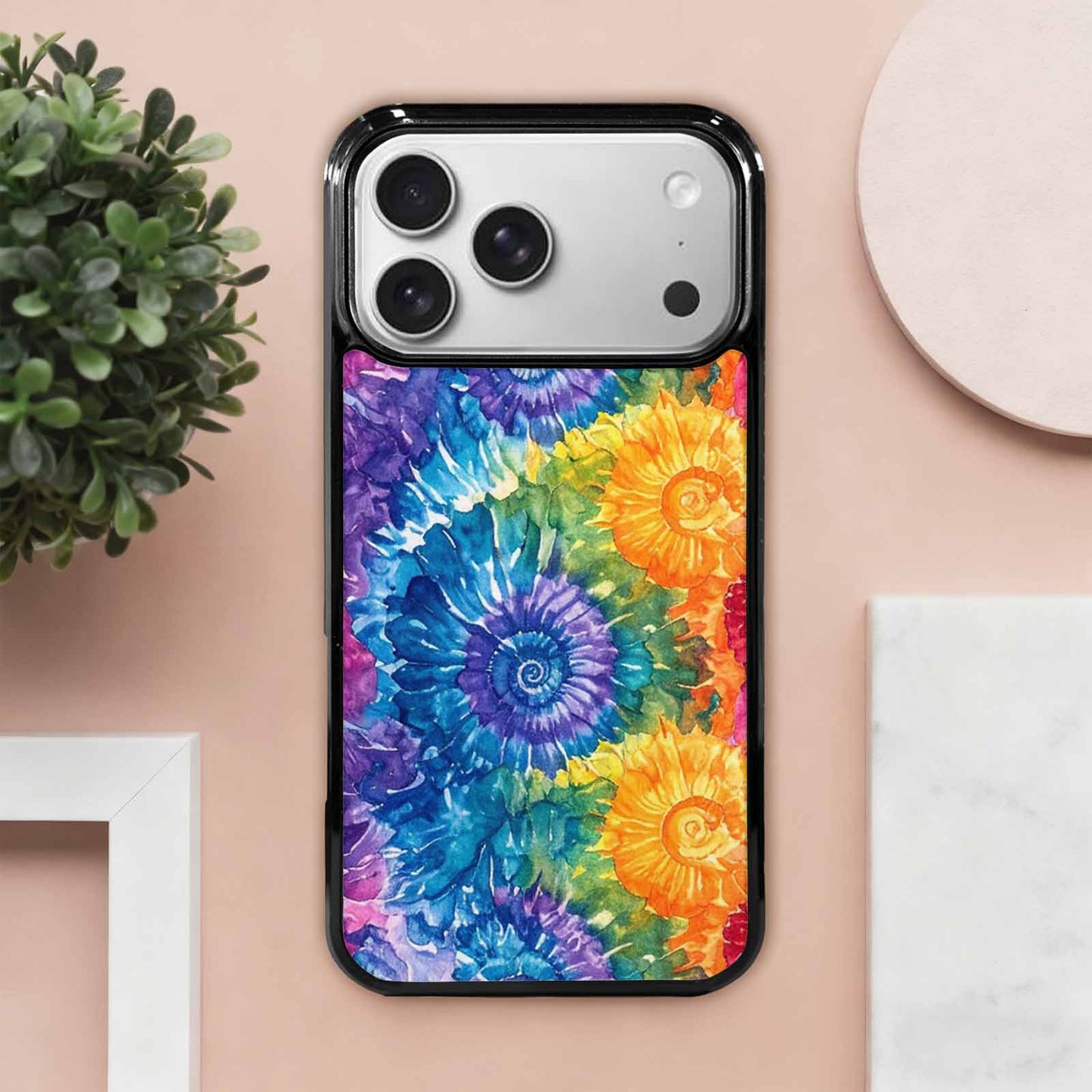 iPhone 17 Pro Max Case — Small Tie Dye Swirl Tie Dye, Personalized Phone Case