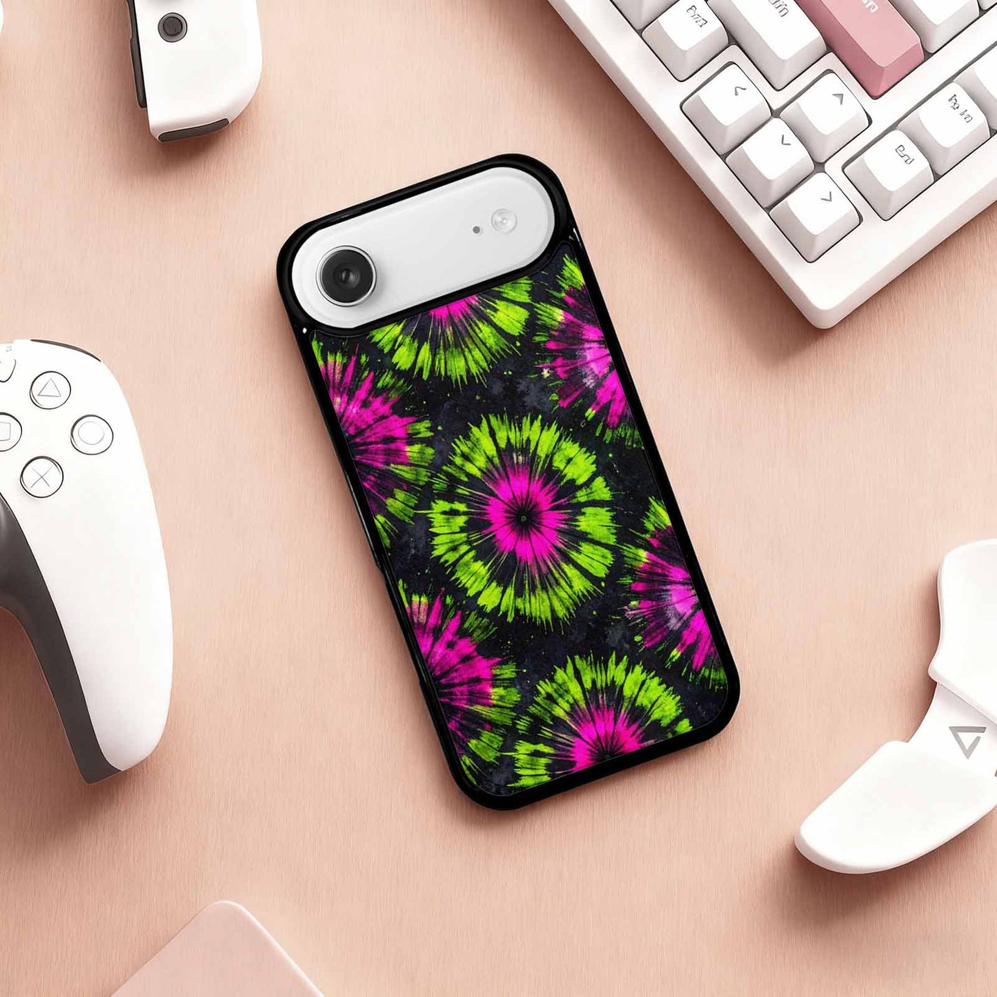 iPhone 17 Air Case — Acid Wash Tie Dye Neon Tie, Original Design Phone Case