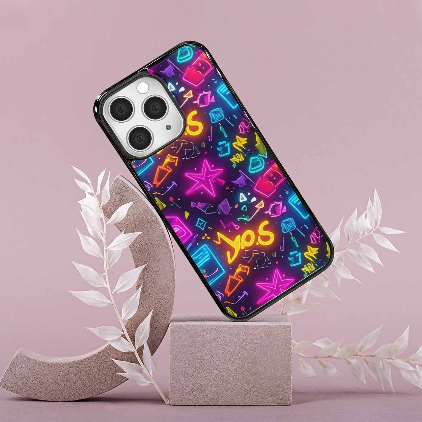 iPhone 15 Pro Max Case — 80s Retro Motif 80s Retro Motifs, Custom Printed Phone Case