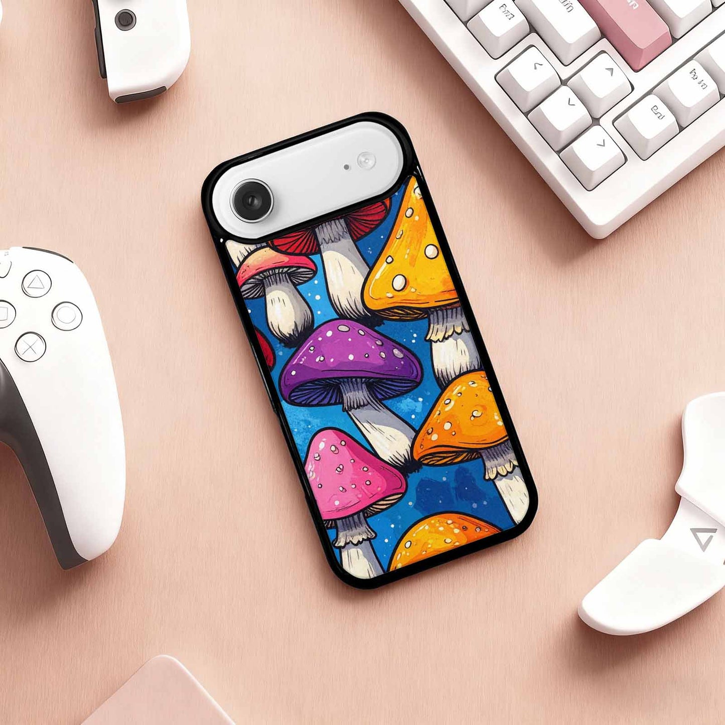 iPhone 17 Air Case — Vivid Winter Mushroom Seamless Cartoon Cute, Custom Art Phone Cover