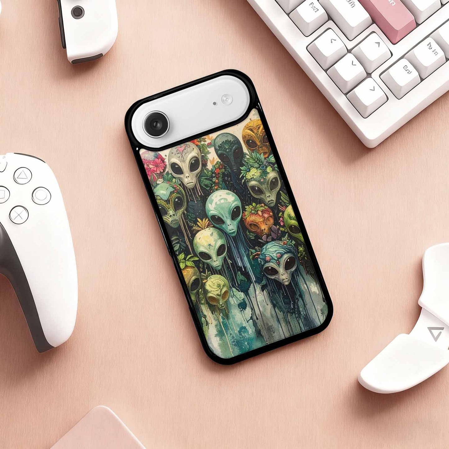 iPhone 17 Air Case — Aliens Pattern Hundreds Of Sma Alien, Unique Phone Case Design