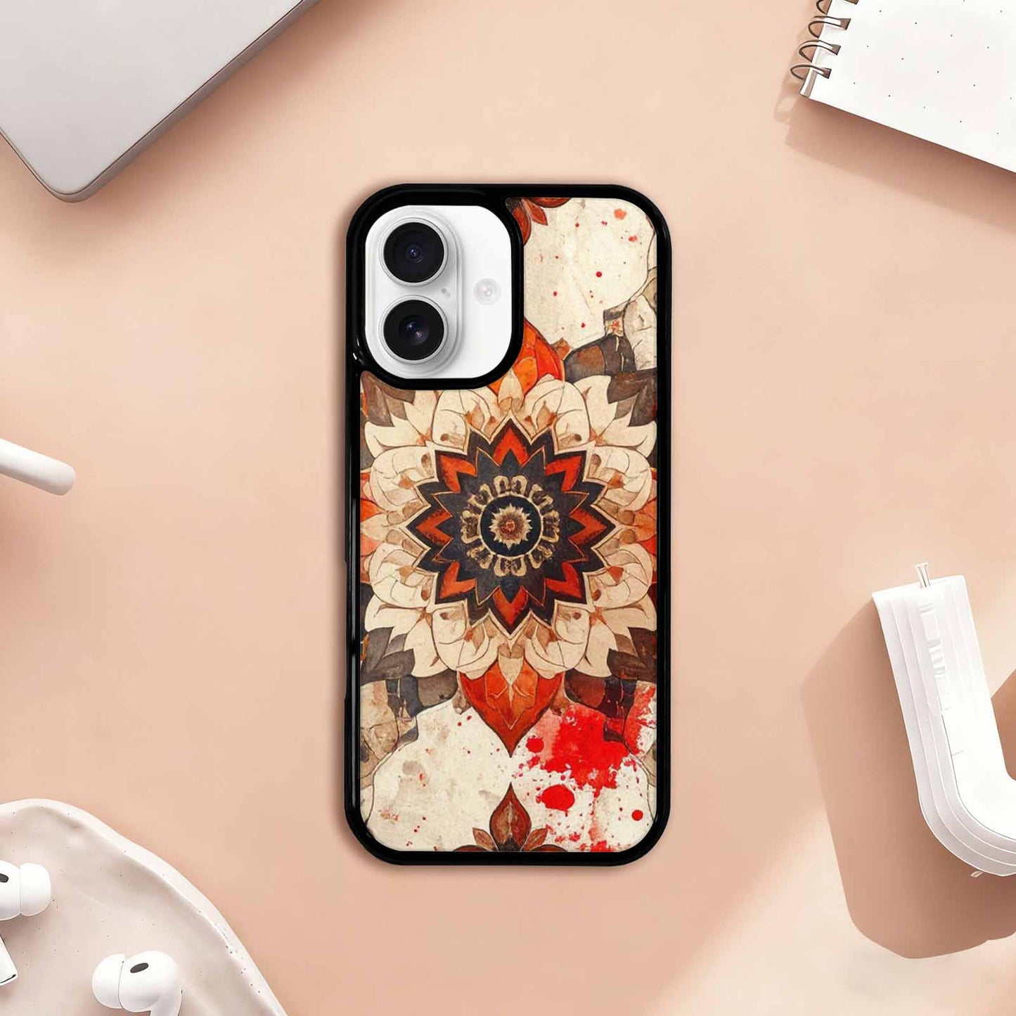iPhone 17 Case — Small Mandala Pattern, Randomly Floral, Custom Art Phone Cover