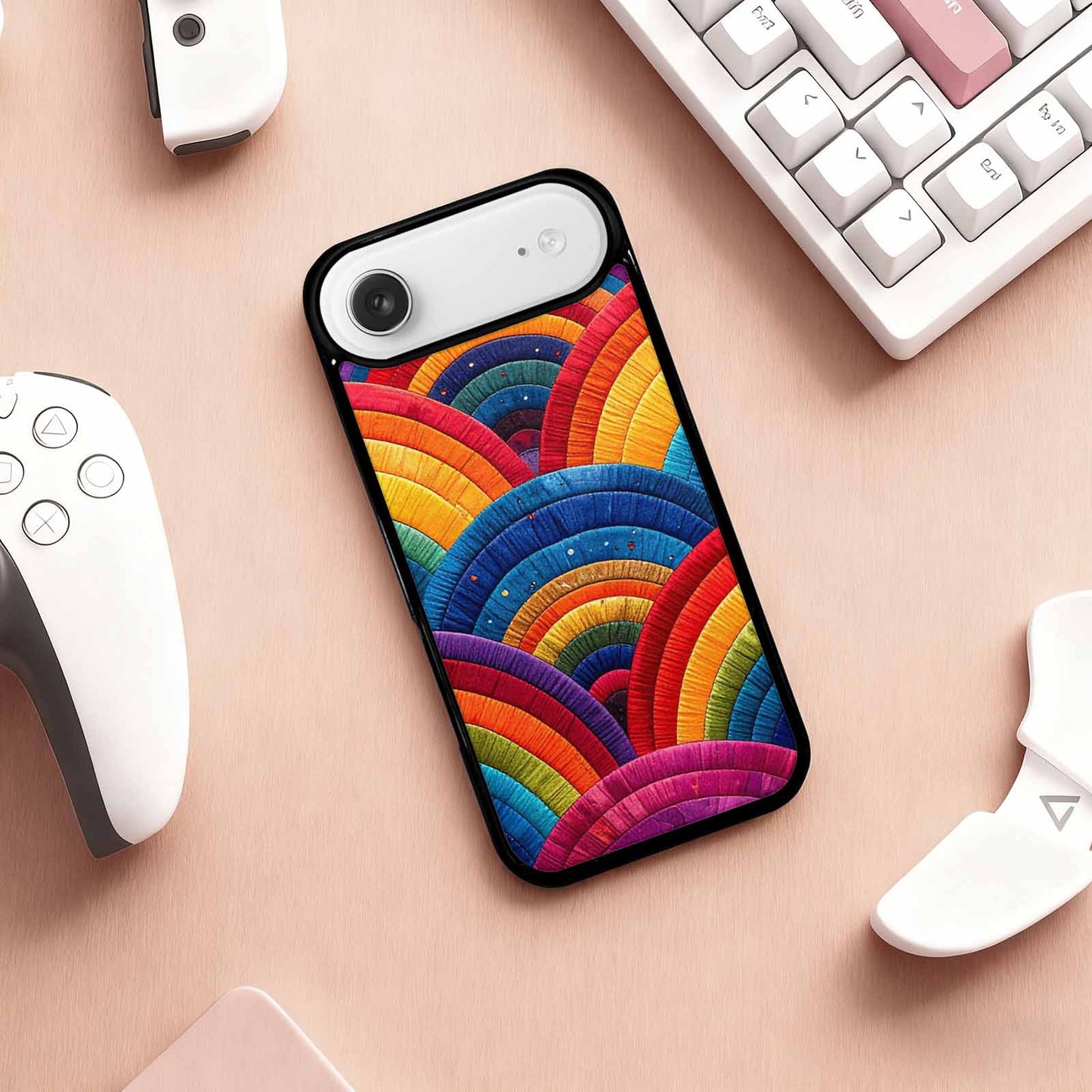 iPhone 17 Air Case — Vivid Camo Rainbow Pride Camo, Original Design Phone Case