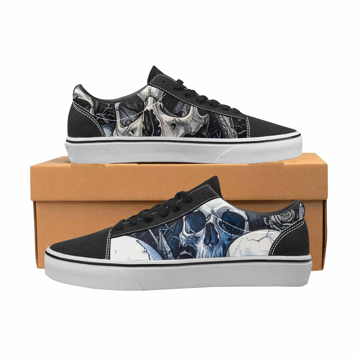 WOMEN'S Skull Roses Lace-Up Canvas Dreamlike Shoes
