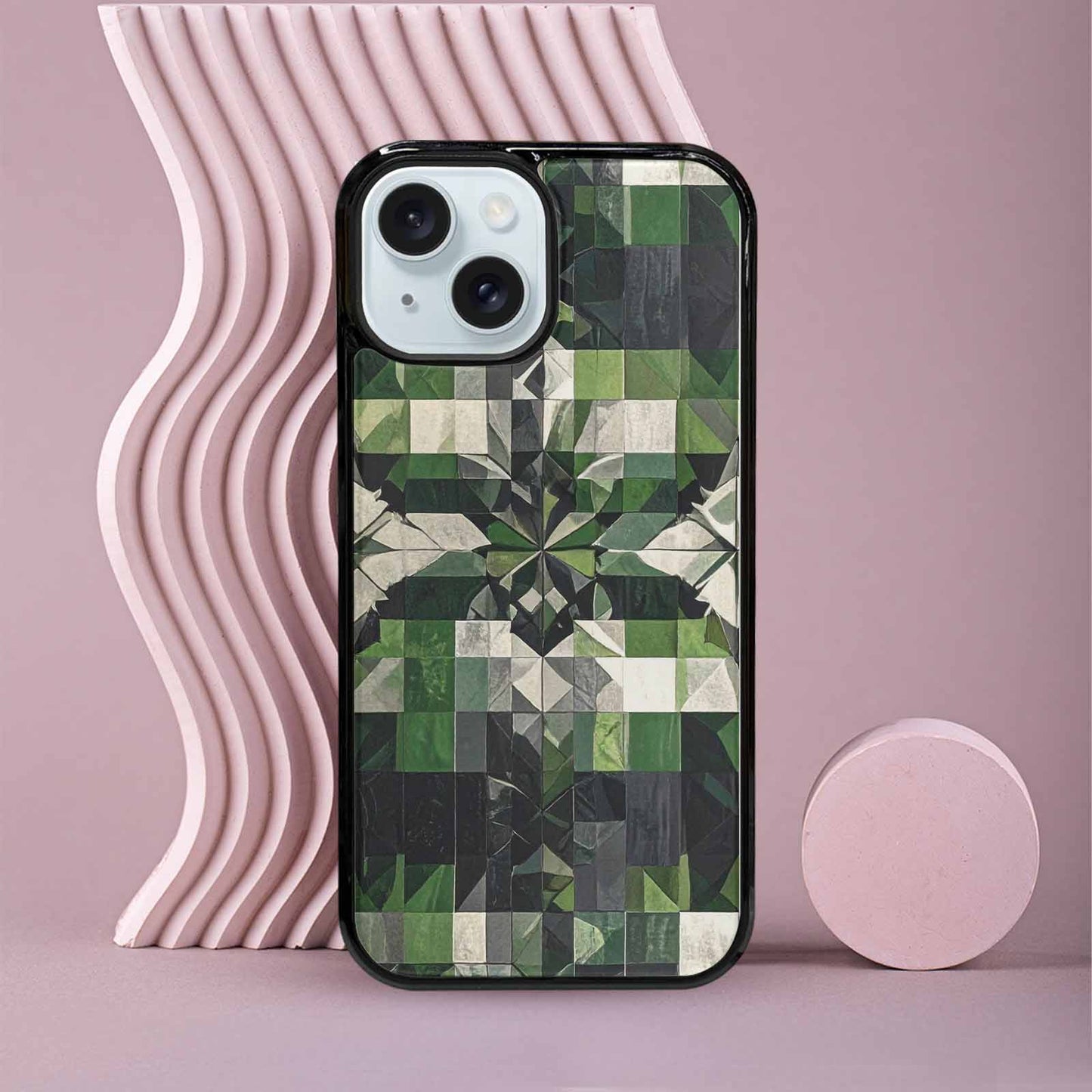 iPhone 15 Case — Aromantic Flag Color Theme Small Rainbow, Custom Print Case Cover