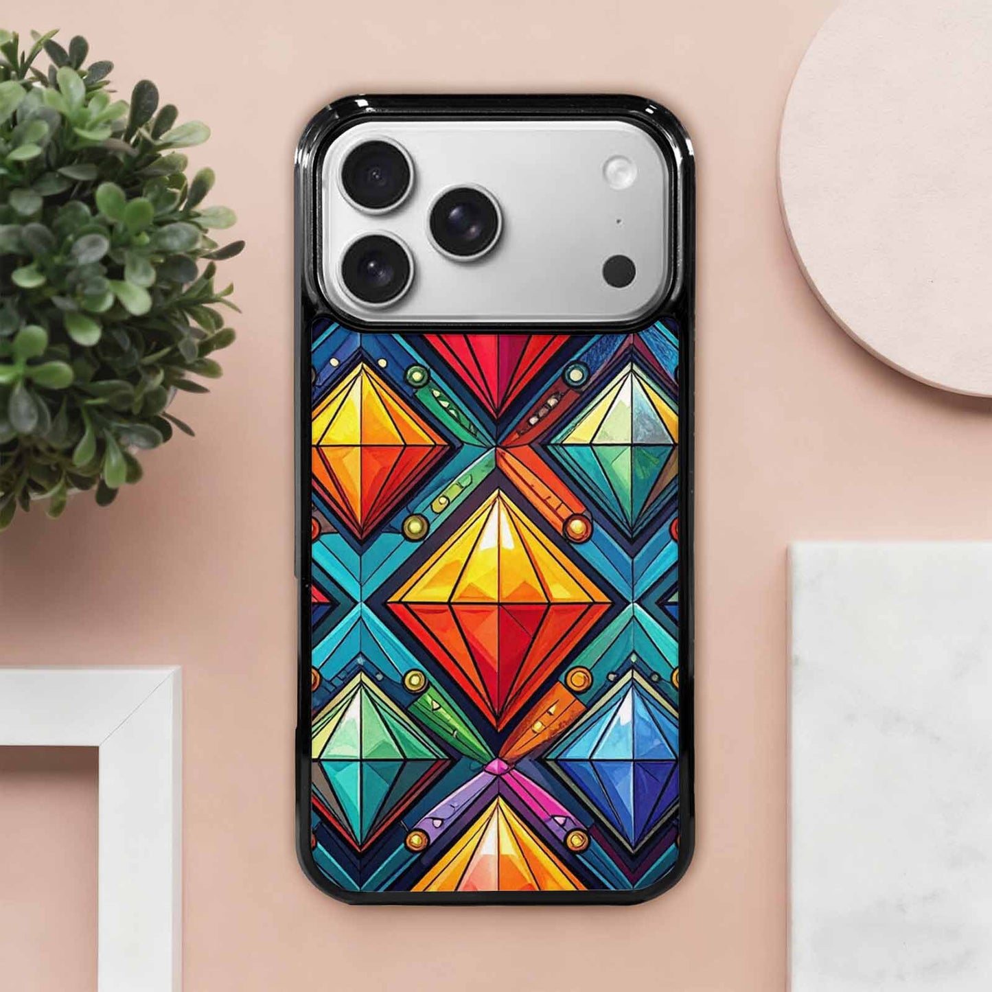 iPhone 17 Pro Max Case — Vintage Summer Diamond Retro Vintage, Custom Art Phone Cover