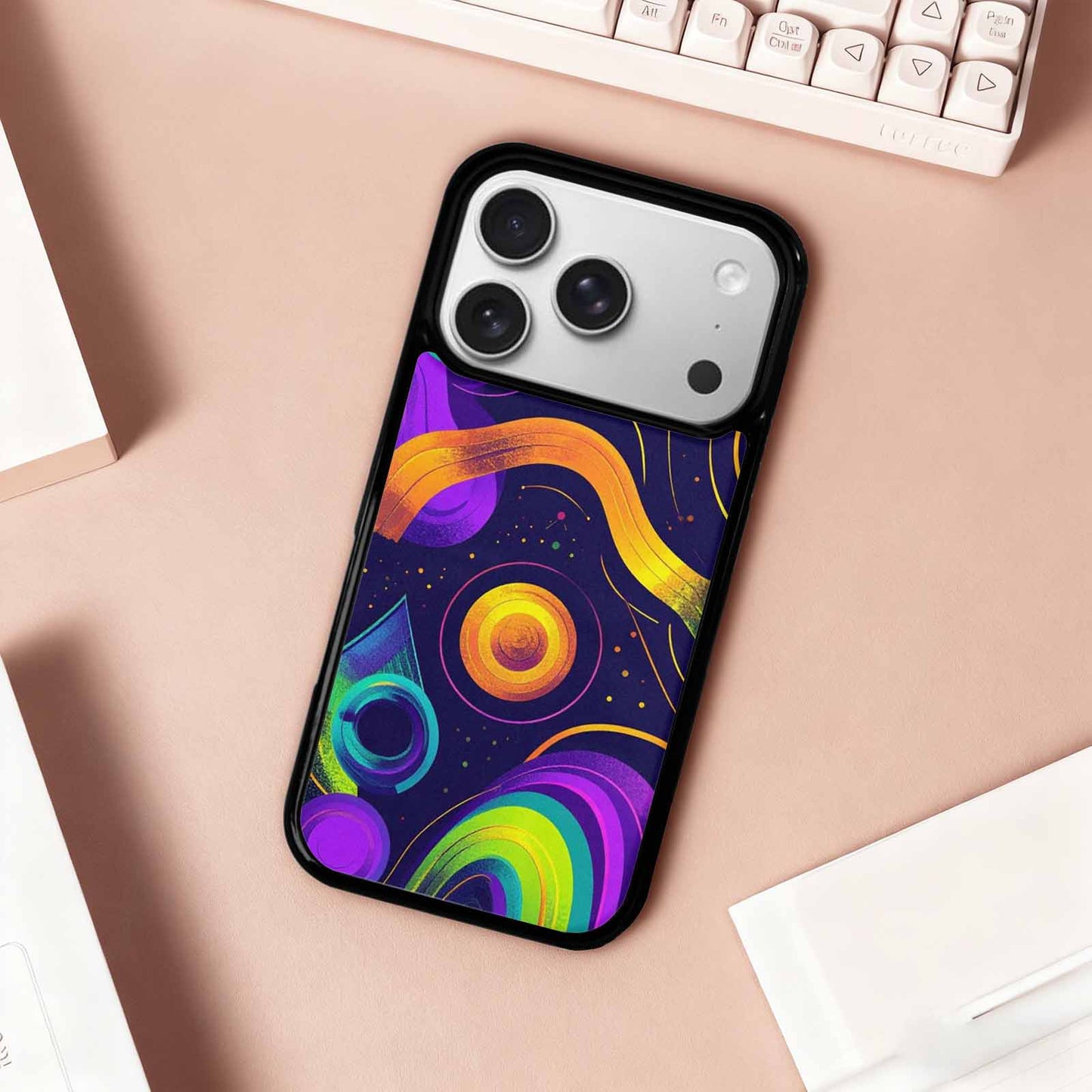 iPhone 17 Pro Case — Disco Cartoon Art Pattern Cartoon Cute, Personalized Phone Case