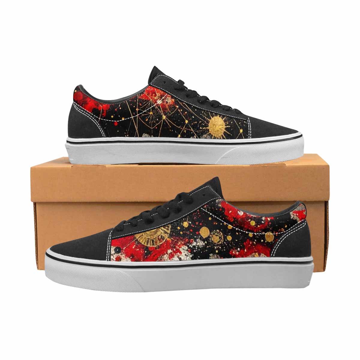 WOMEN'S Zodiac Constellation Lace-Up Canvas Cottagecore Sneakers