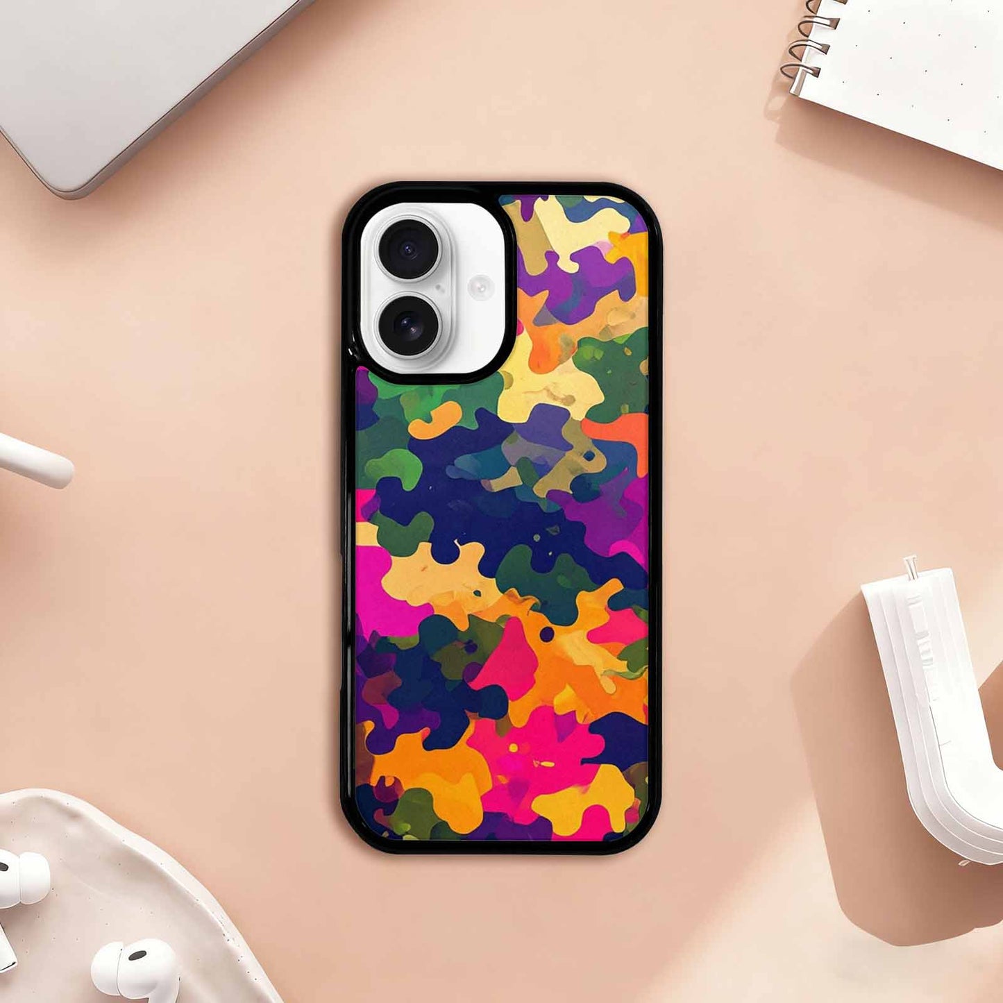 iPhone 17 Case — Small Military Camouflage Blotch Camo, Custom Designed Case Cover