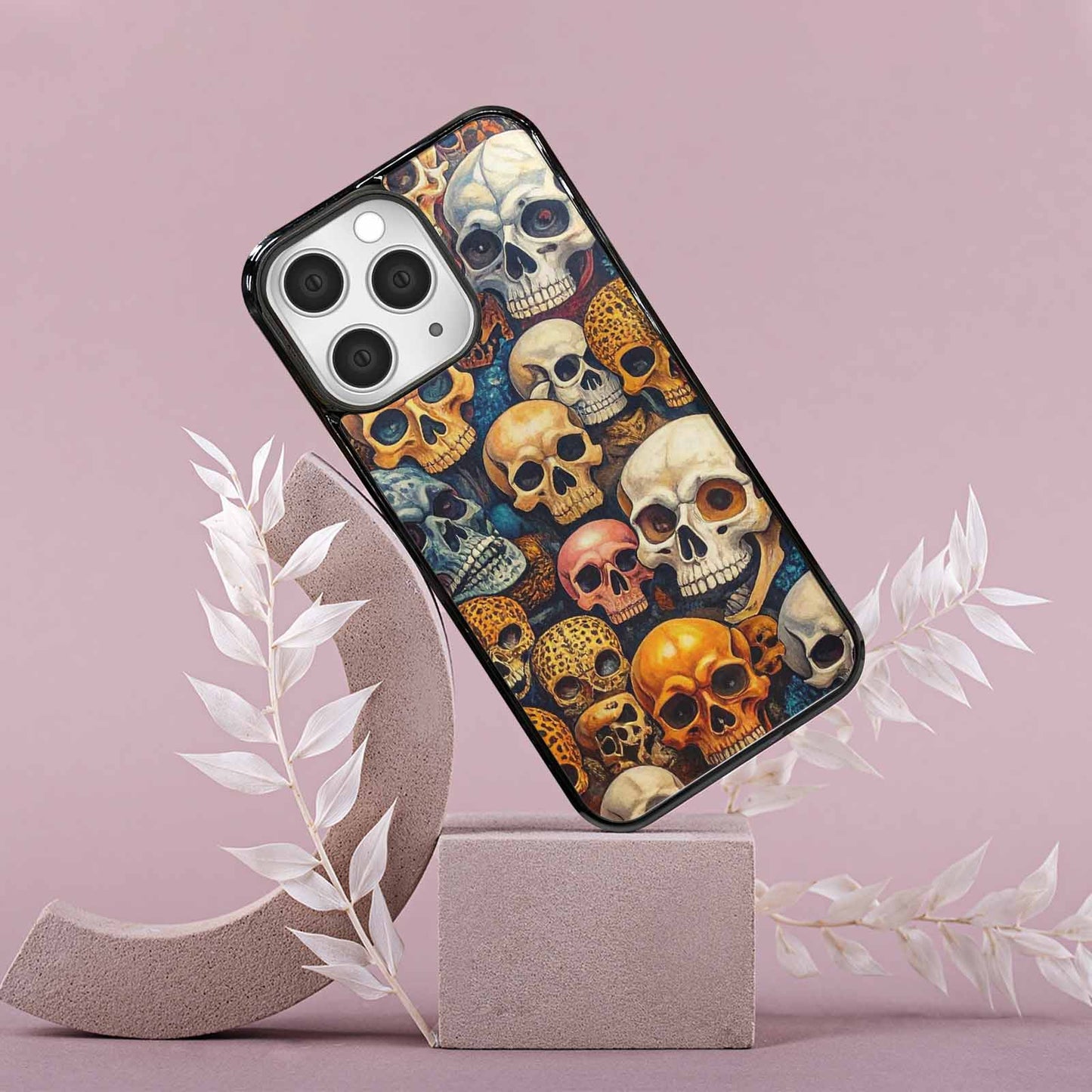 iPhone 15 Pro Max Case — Skulls Animal Printskulls Patt 0h1, Custom Printed Phone Case