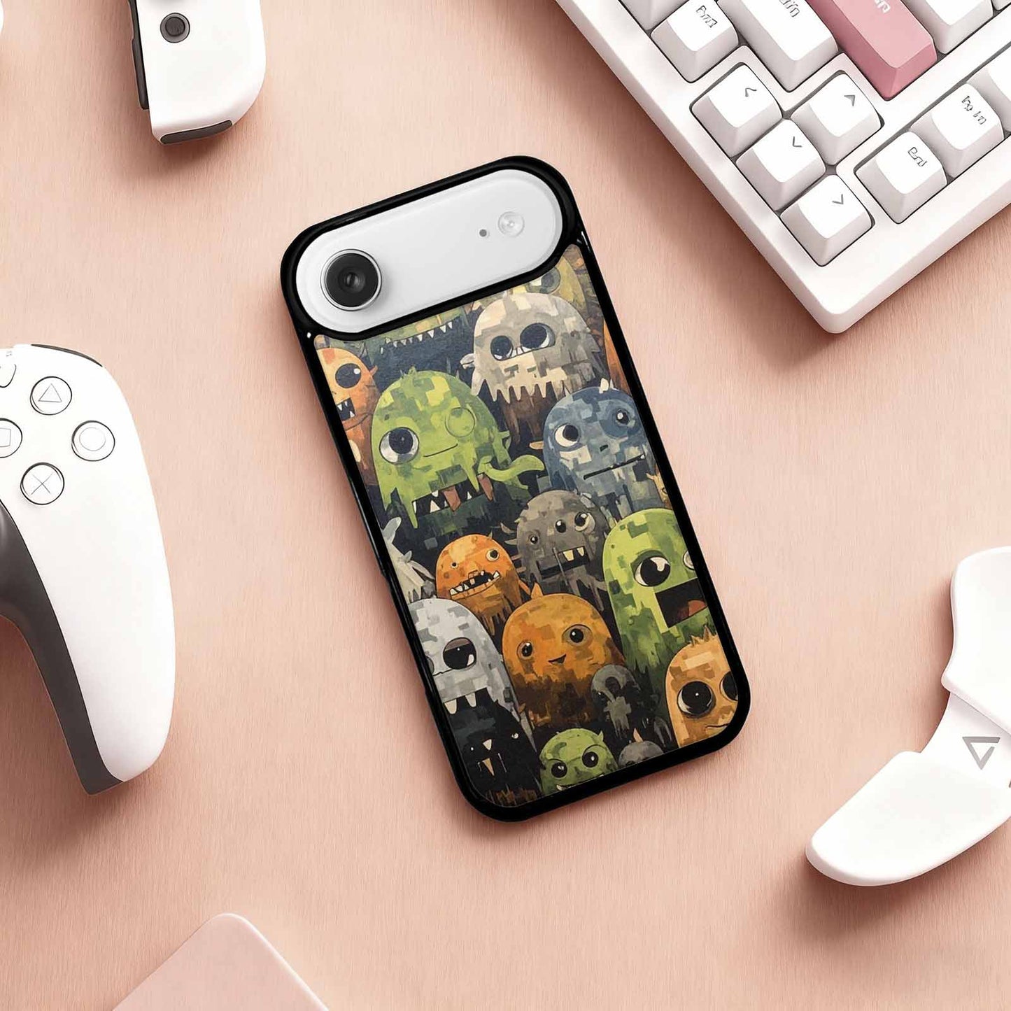 iPhone 17 Air Case — Monsters Camomonsters Pattern T6v Camo, Custom Made Phone Cover