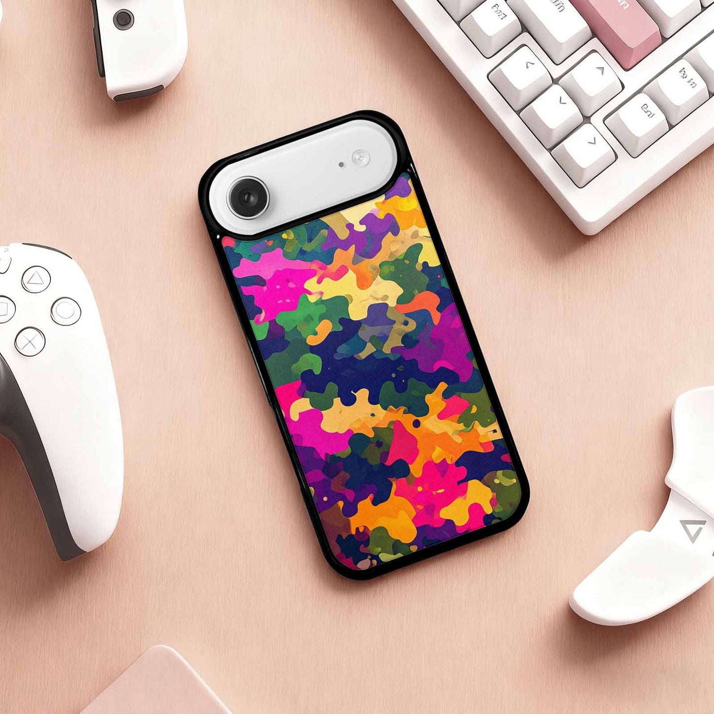 iPhone 17 Air Case — Small Military Camouflage Blotch Pattern Camo, Custom Designed Case Cover