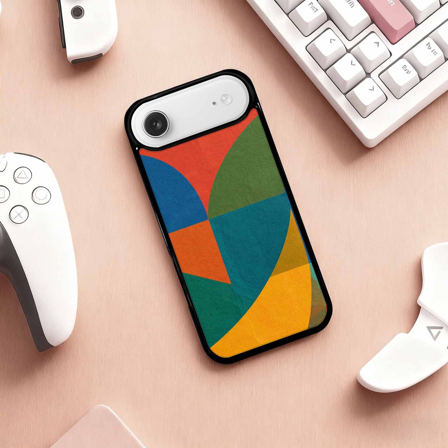 iPhone 17 Air Case — Memphis Art Pattern Retro Vintage, Custom Phone Case