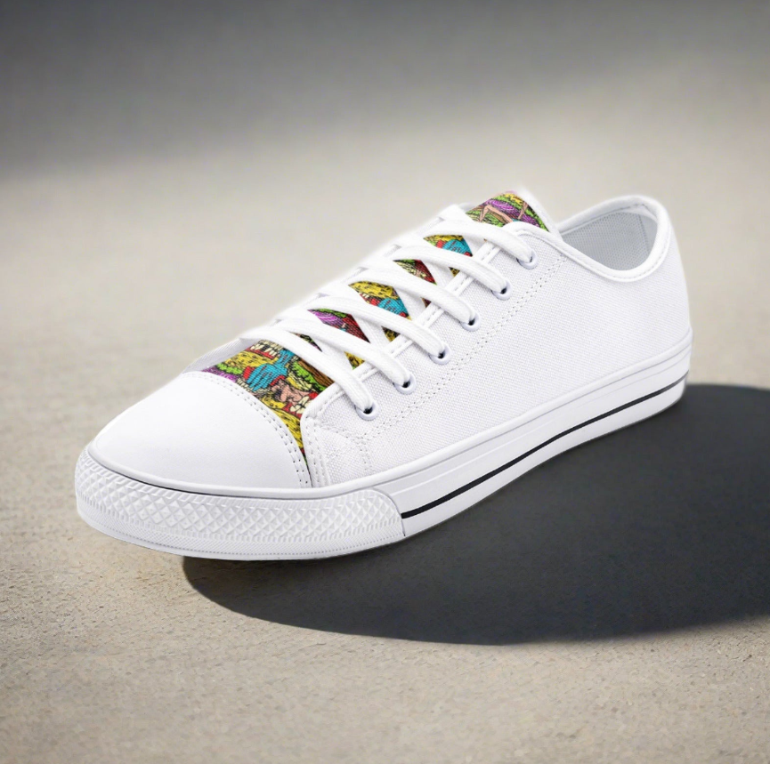 UNISEX Freestyle Art Printed Tongue Custom Sneaker | Freaky Shoes®
