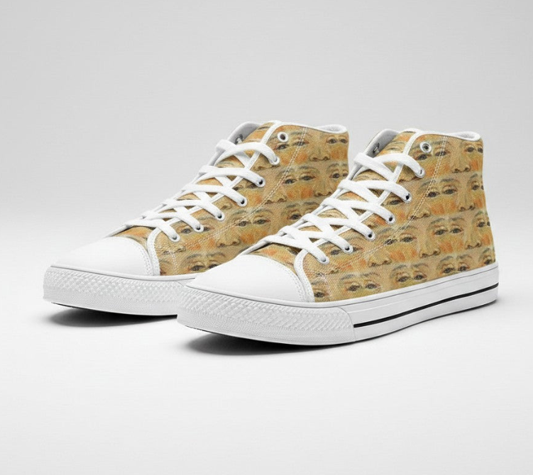 UNISEX Vincent Van Gogh and the Roul Custom Sneakers | Freaky Shoes®