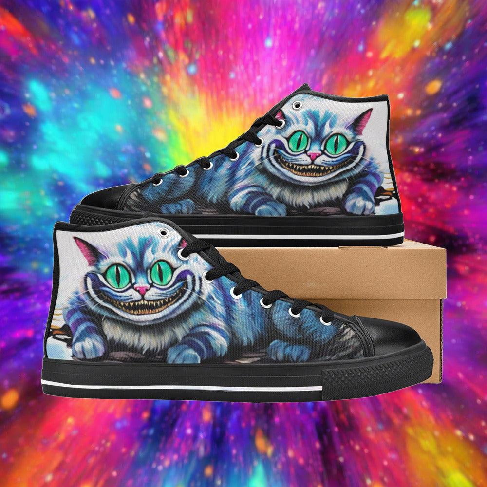 Egyptian Teal Gold Wearable MEN Bold Art - Freaky Shoes | Custom Art Sneakers