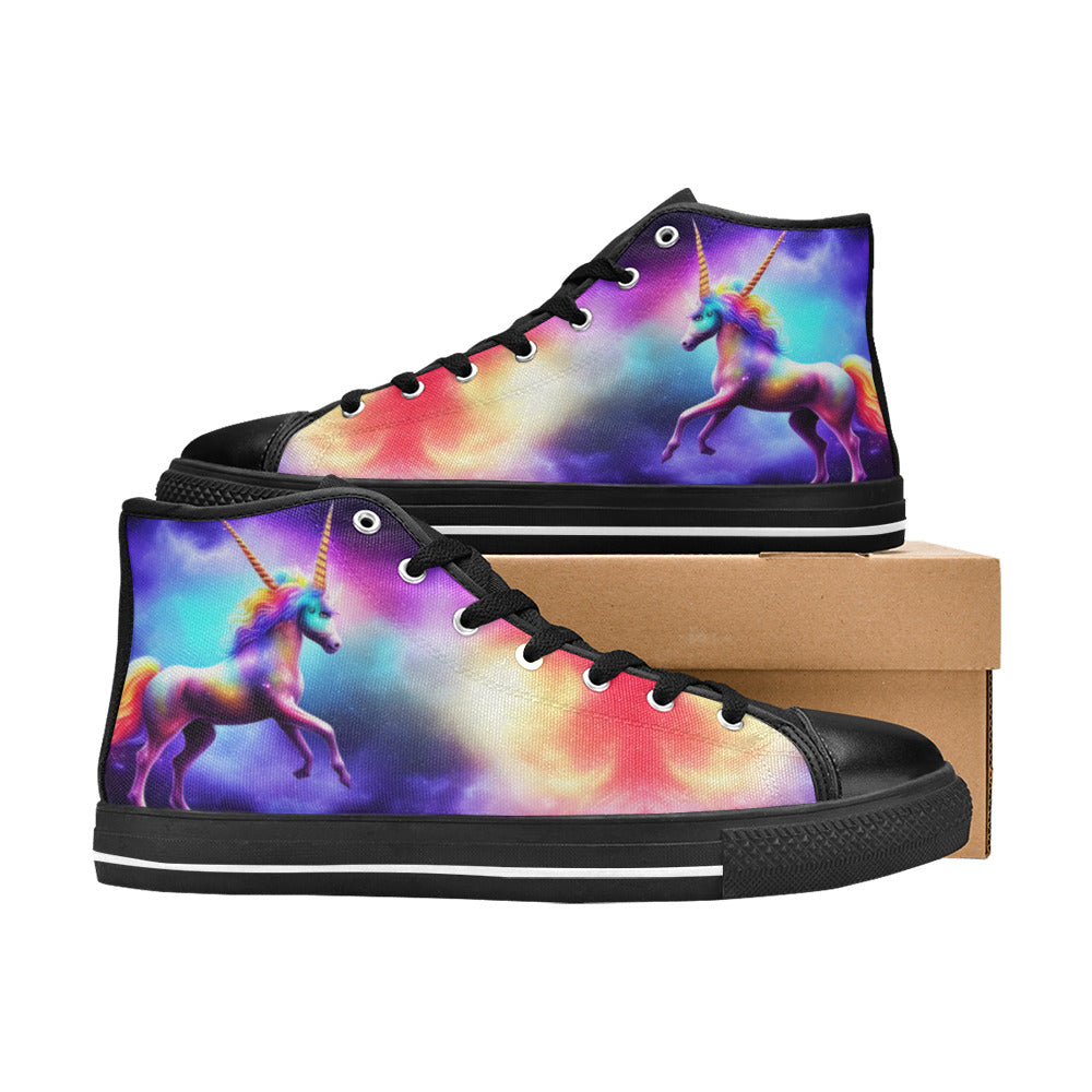 MEN'S Unicorn Galaxy Men’S High Top Canvas Surreal Shoes