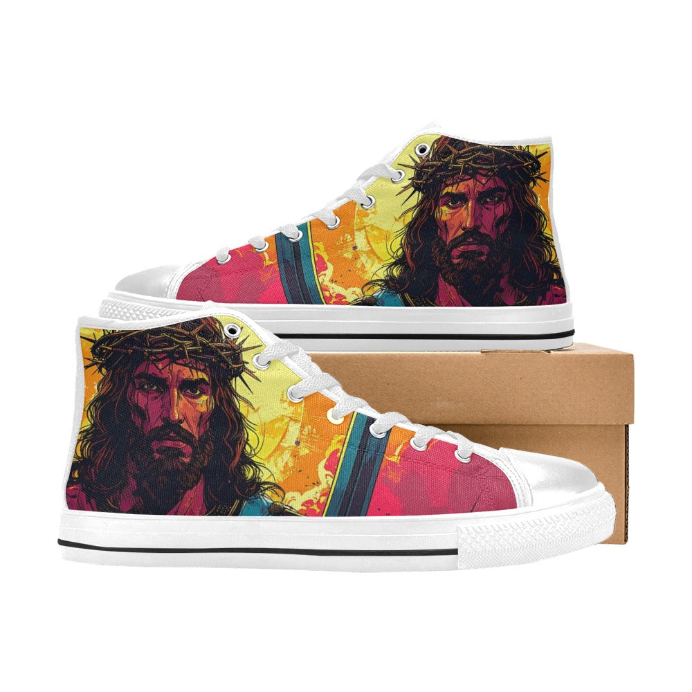 MEN'S Jesus_Ht_12 Men’S High Top Canvas Y2K Sneakers