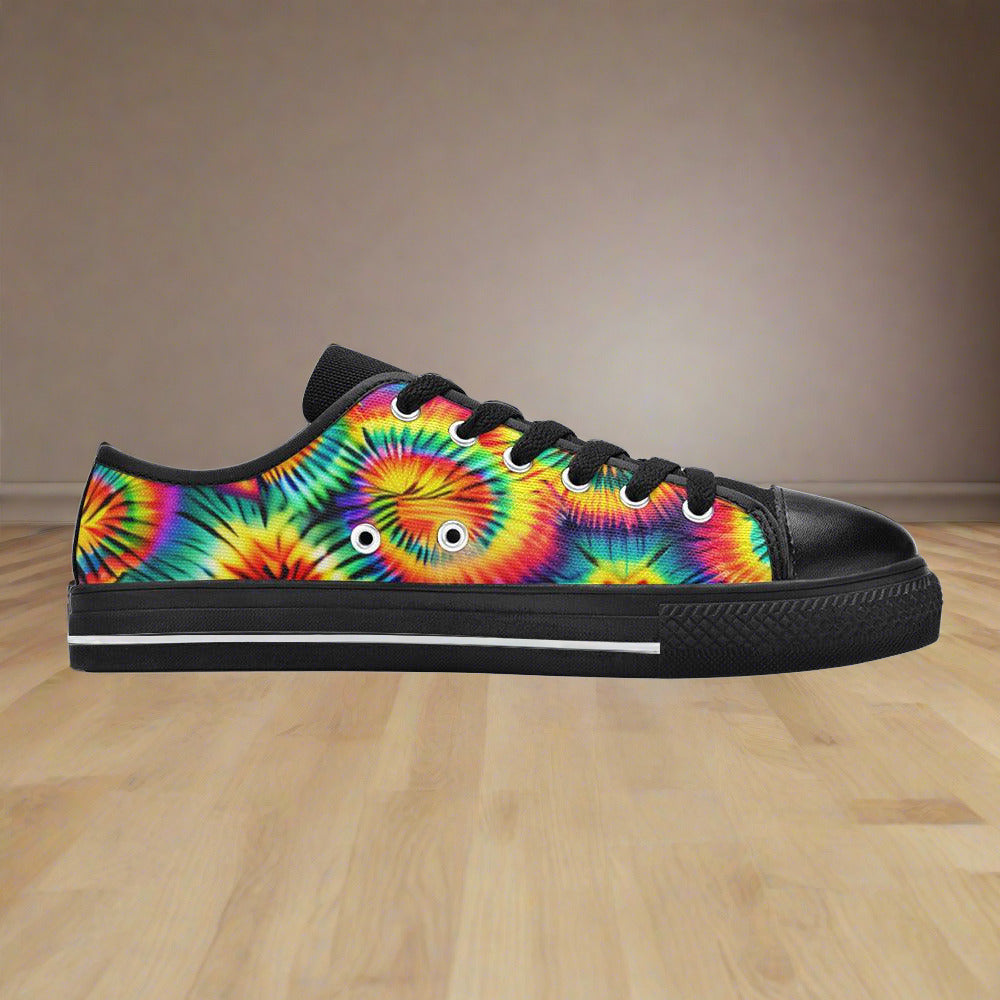 Peacock Magenta Gold Wearable MEN Bold Art - Freaky Shoes | Custom Art Sneakers