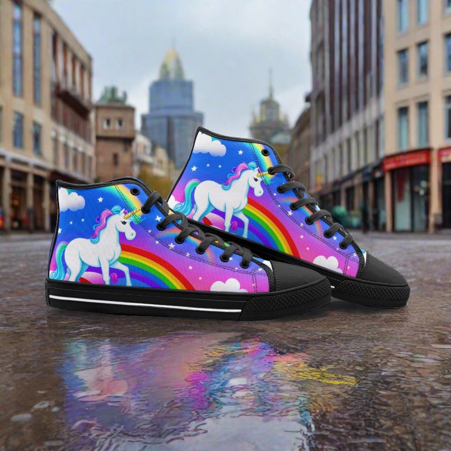 Chinese Dragon Teal Gold Wearable Bold Art - Freaky Shoes | Custom Art Sneakers
